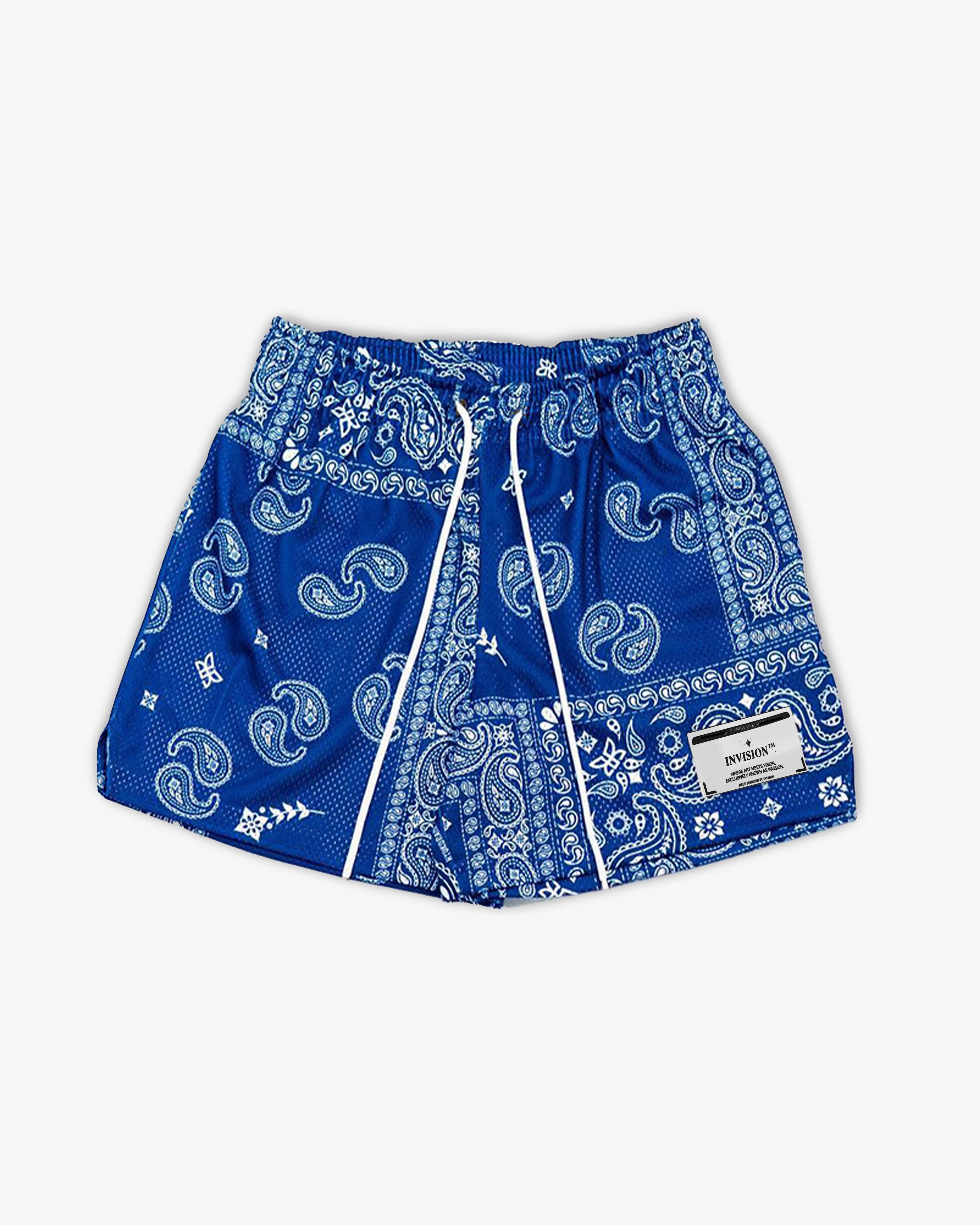 מכנסי בנדנה כחולים "PAISLEY"