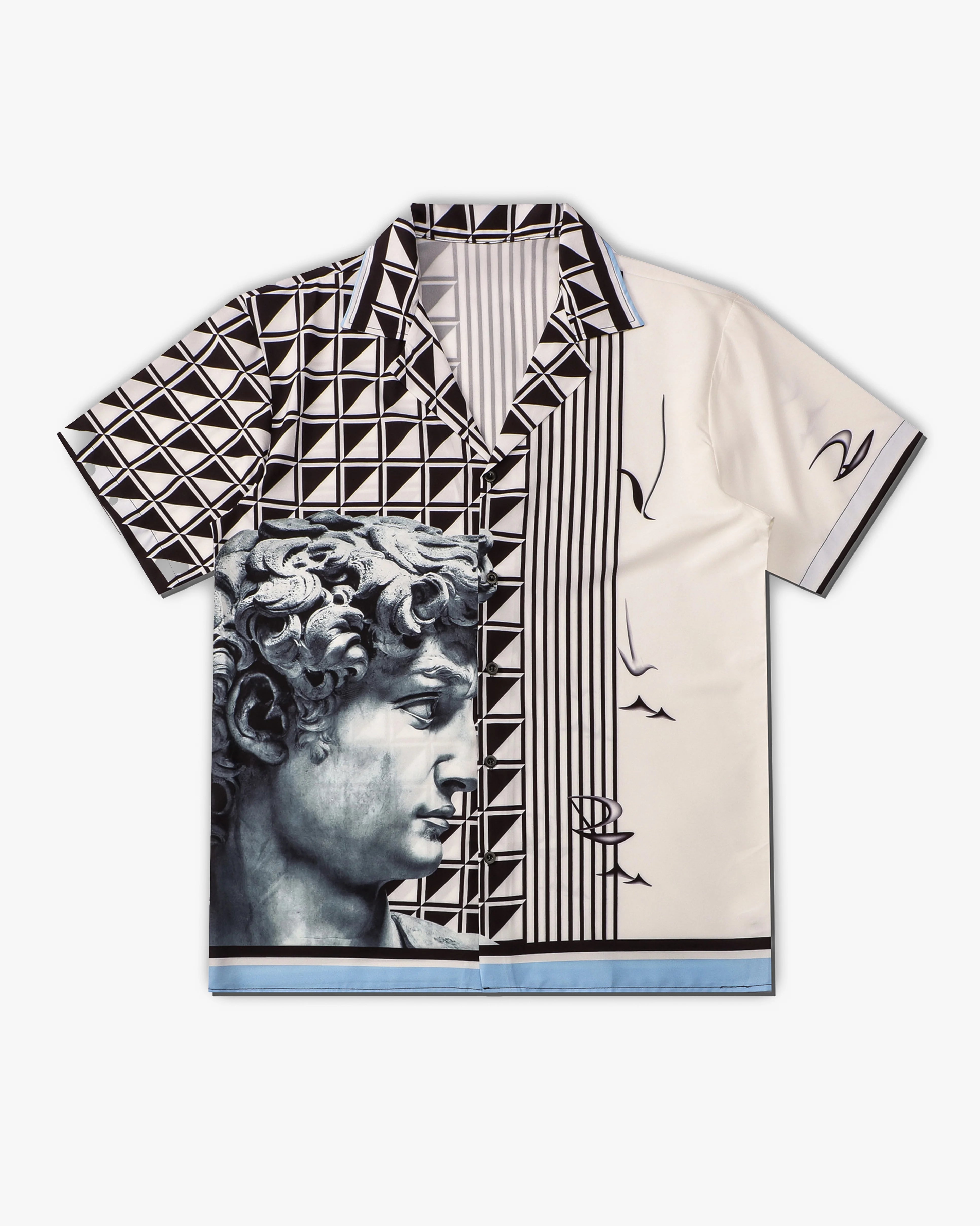 חולצה מכופתרת בקרם "GREATNESS"