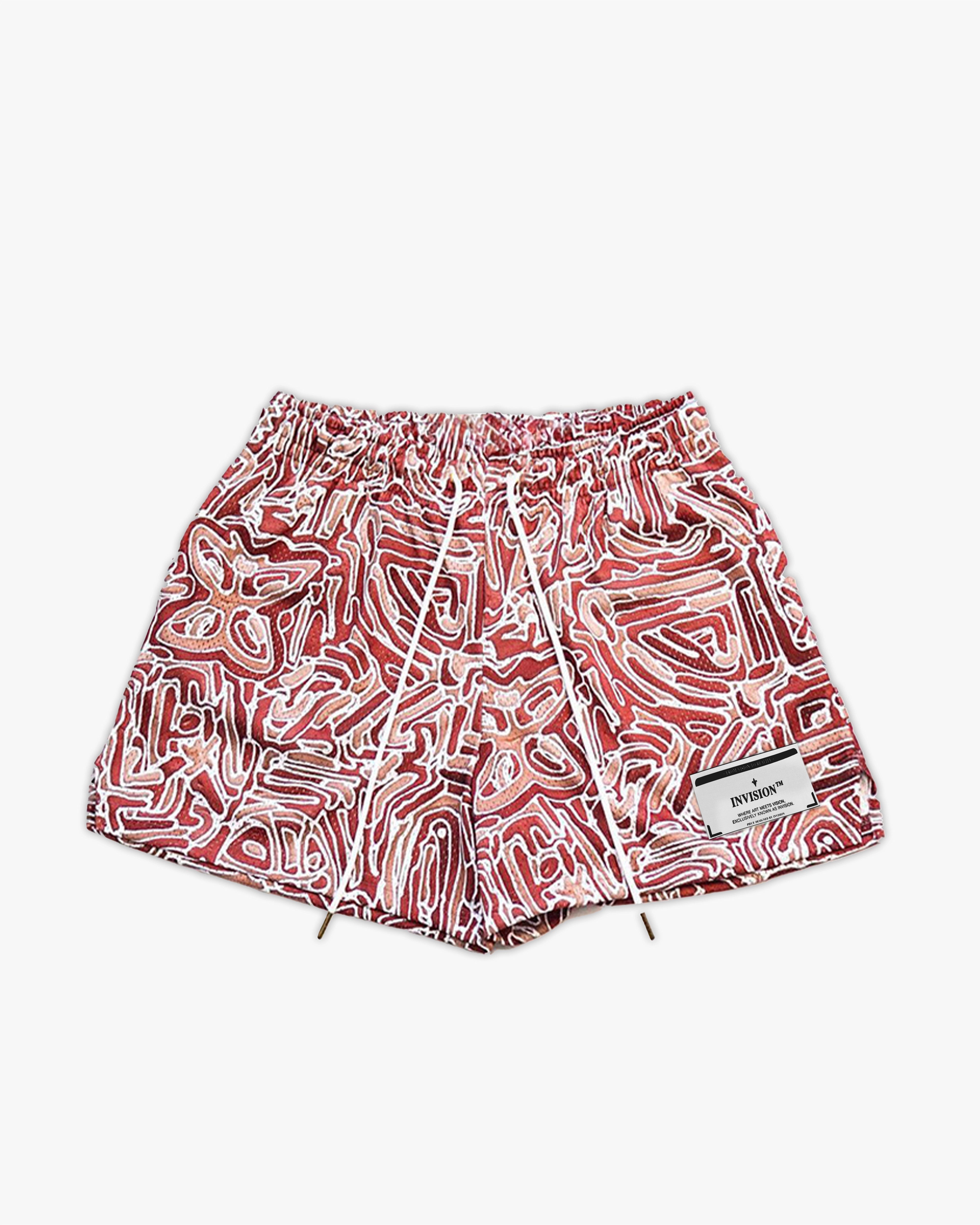 מכנסיים קצרים באדום "PAINT"