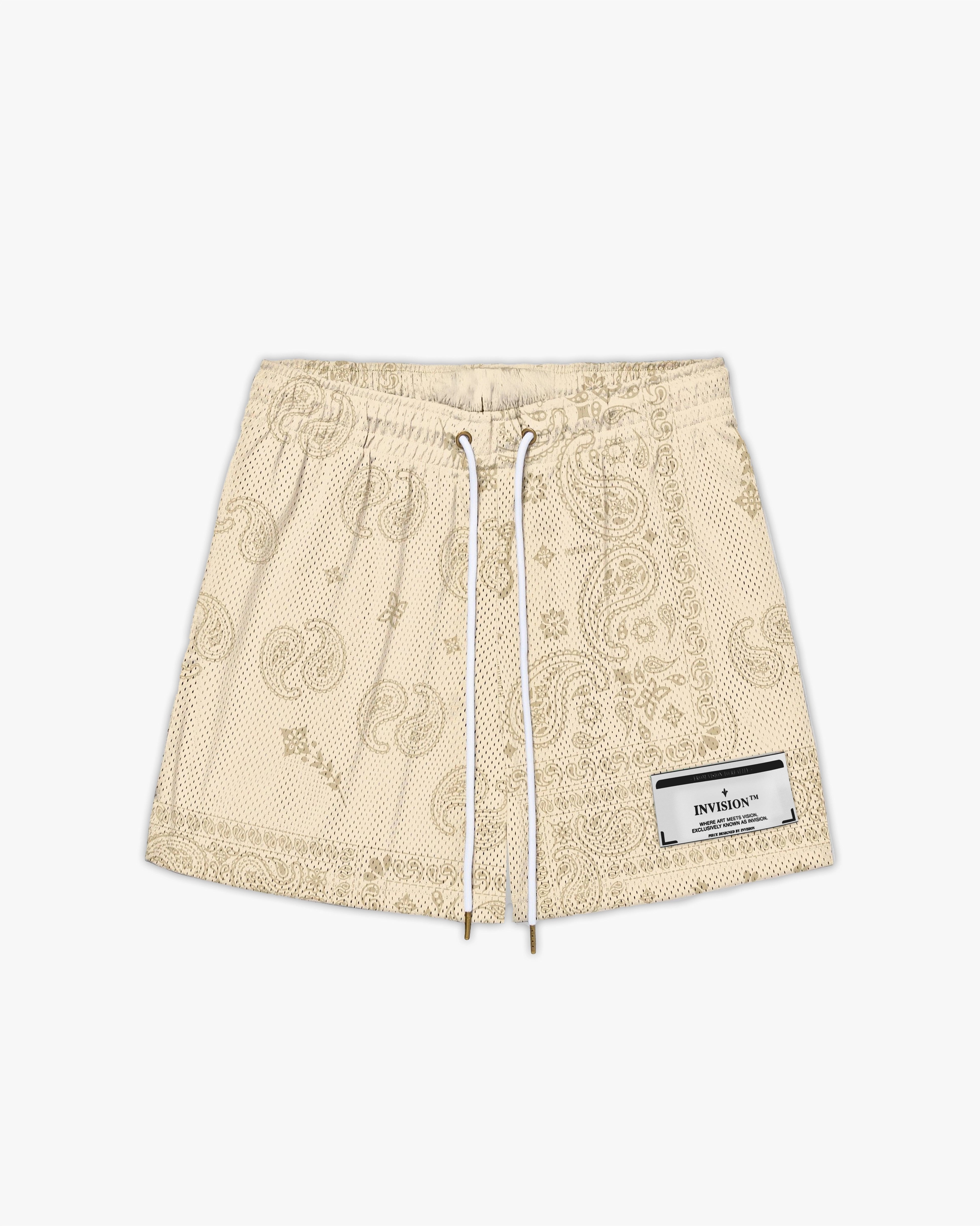 מכנסי בנדנה בקרם "PAISLEY"