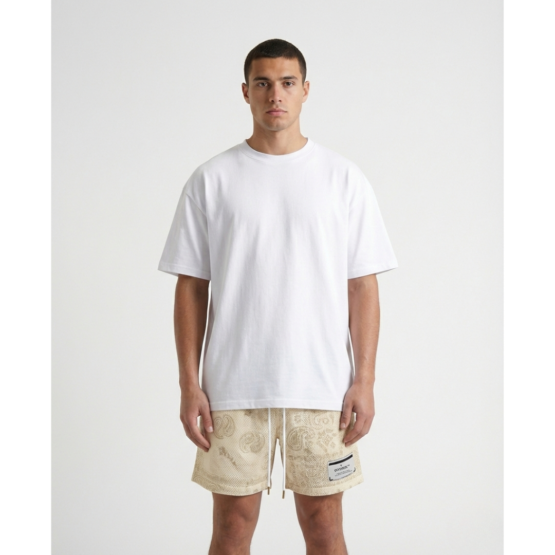 מכנסי בנדנה בקרם "PAISLEY"