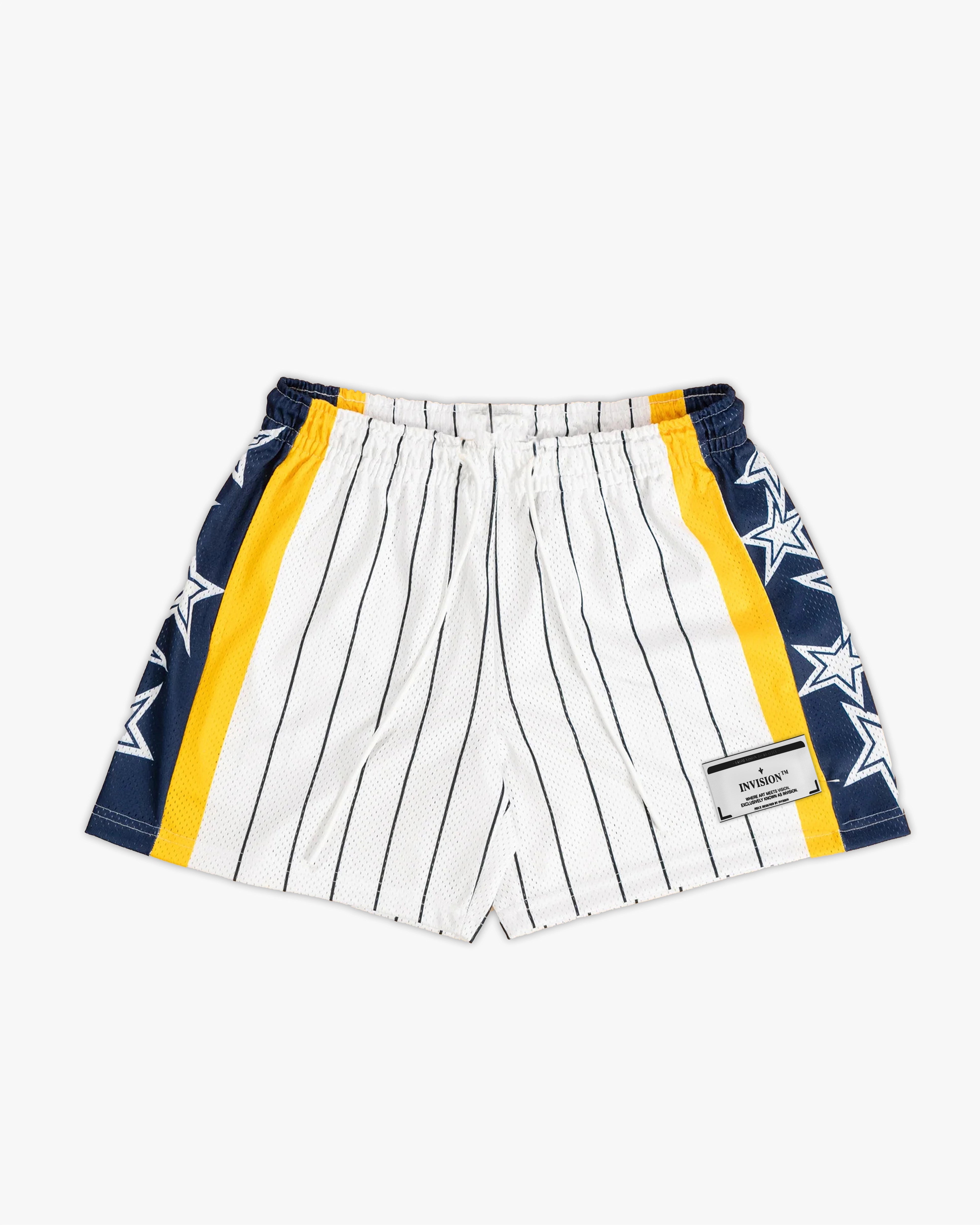 מכנסי כדורסל לבנים "STARS"