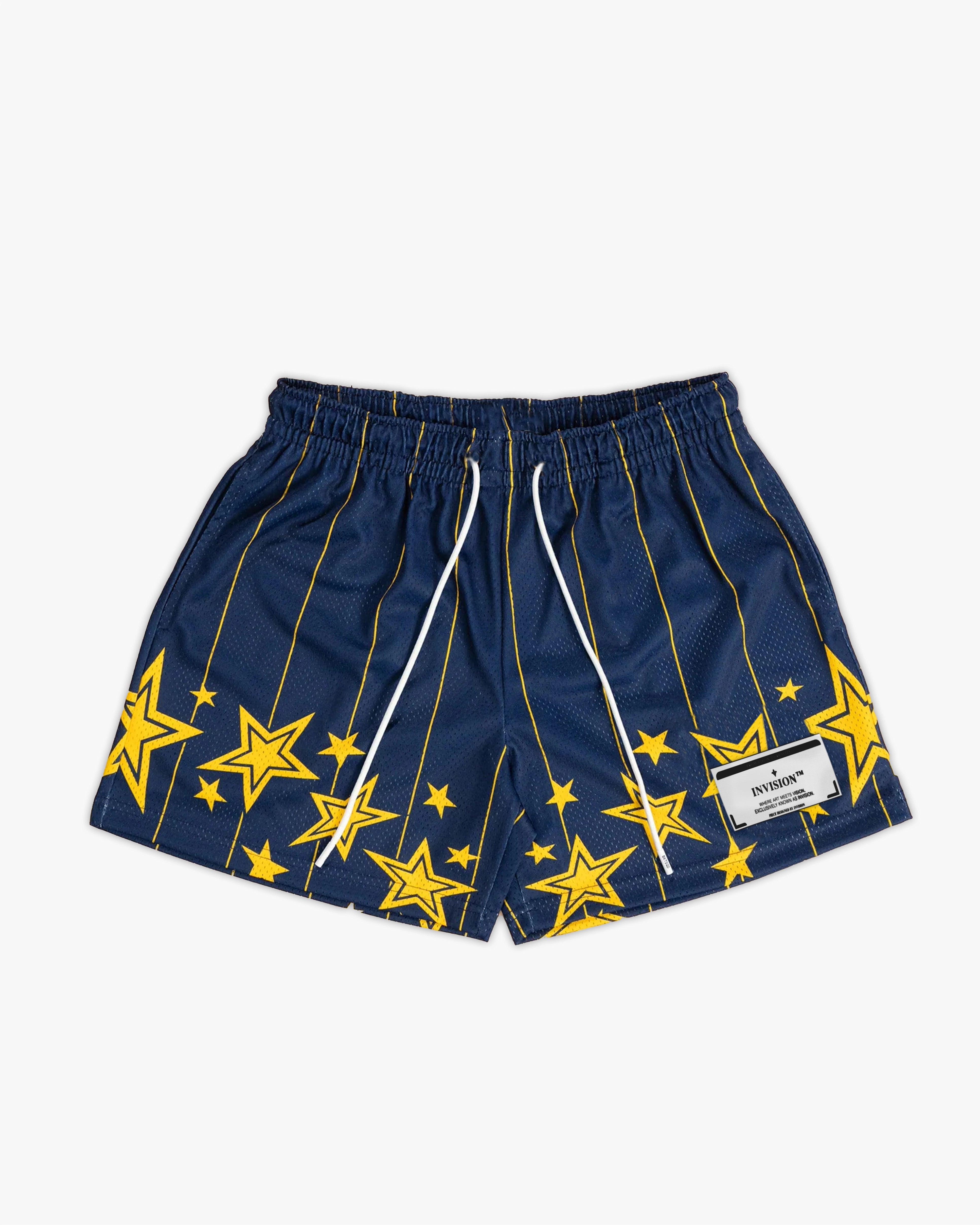 מכנסי כדורסל כחולים "STARS"