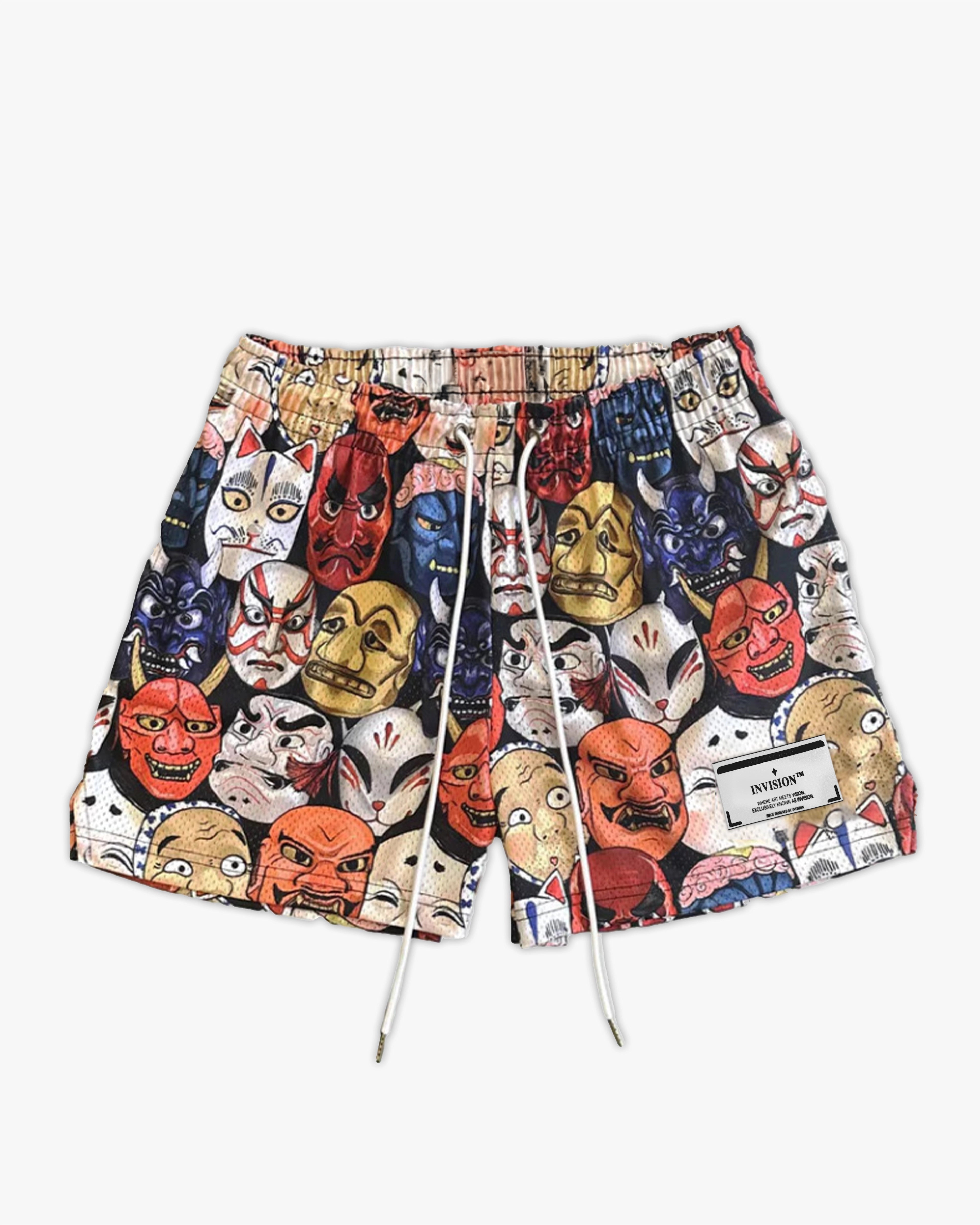 מכנסיים קצרים בעיצוב מסכות "MASKS"