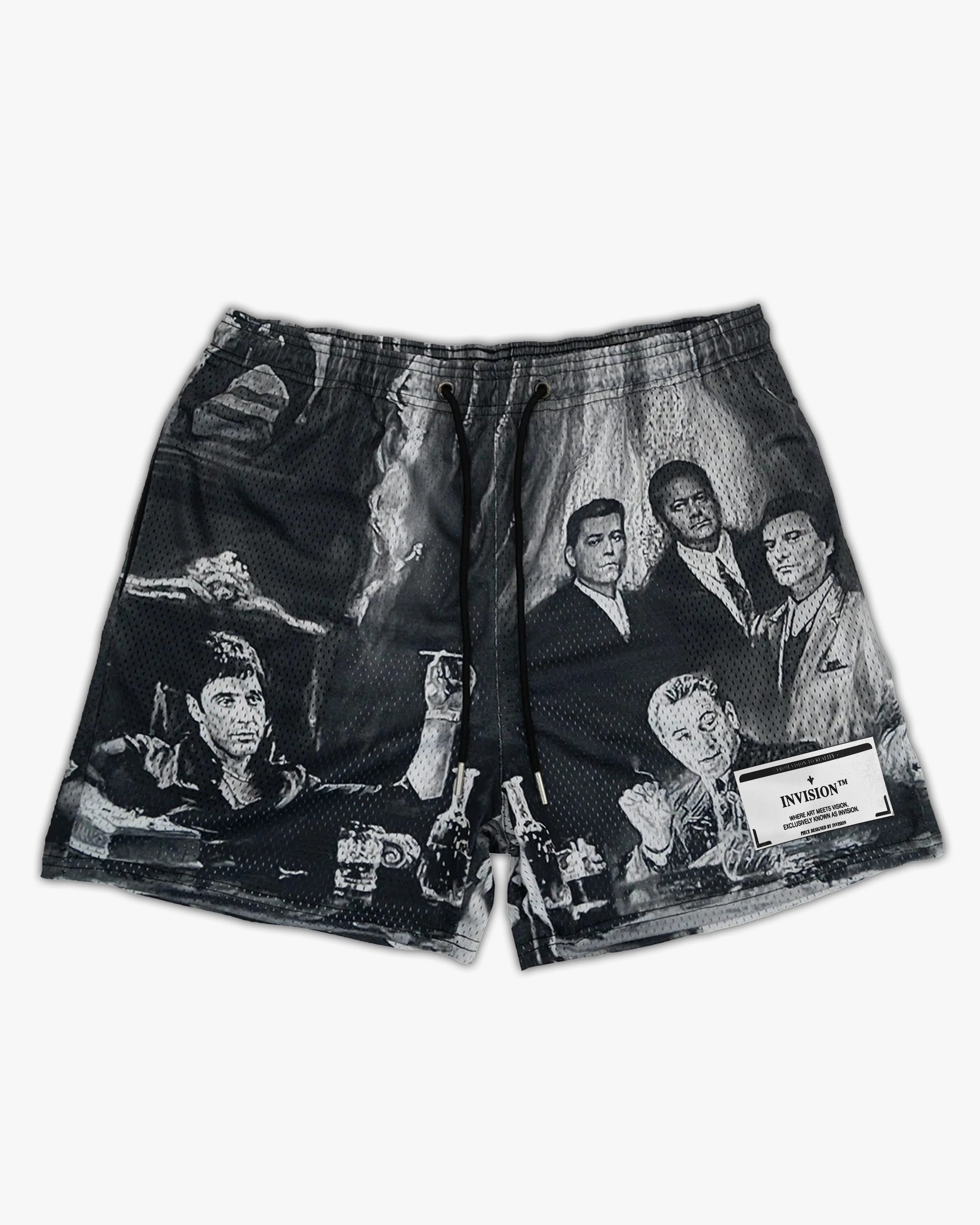 מכנסיים שחורים קצרים "MONTANA"