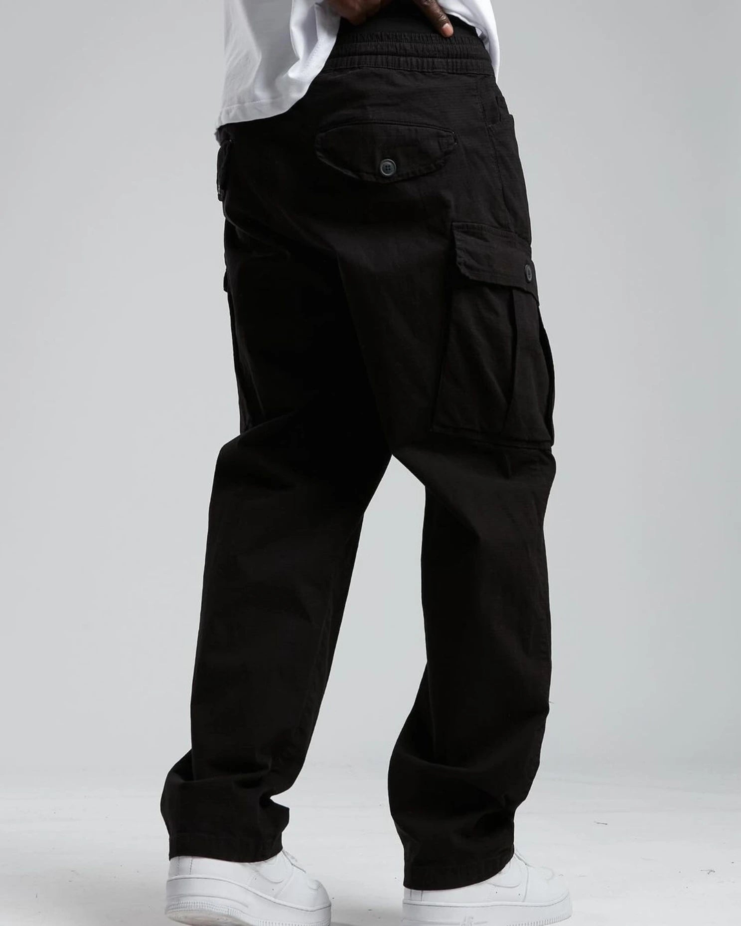 מכנס דגמח שחור "CARGO"