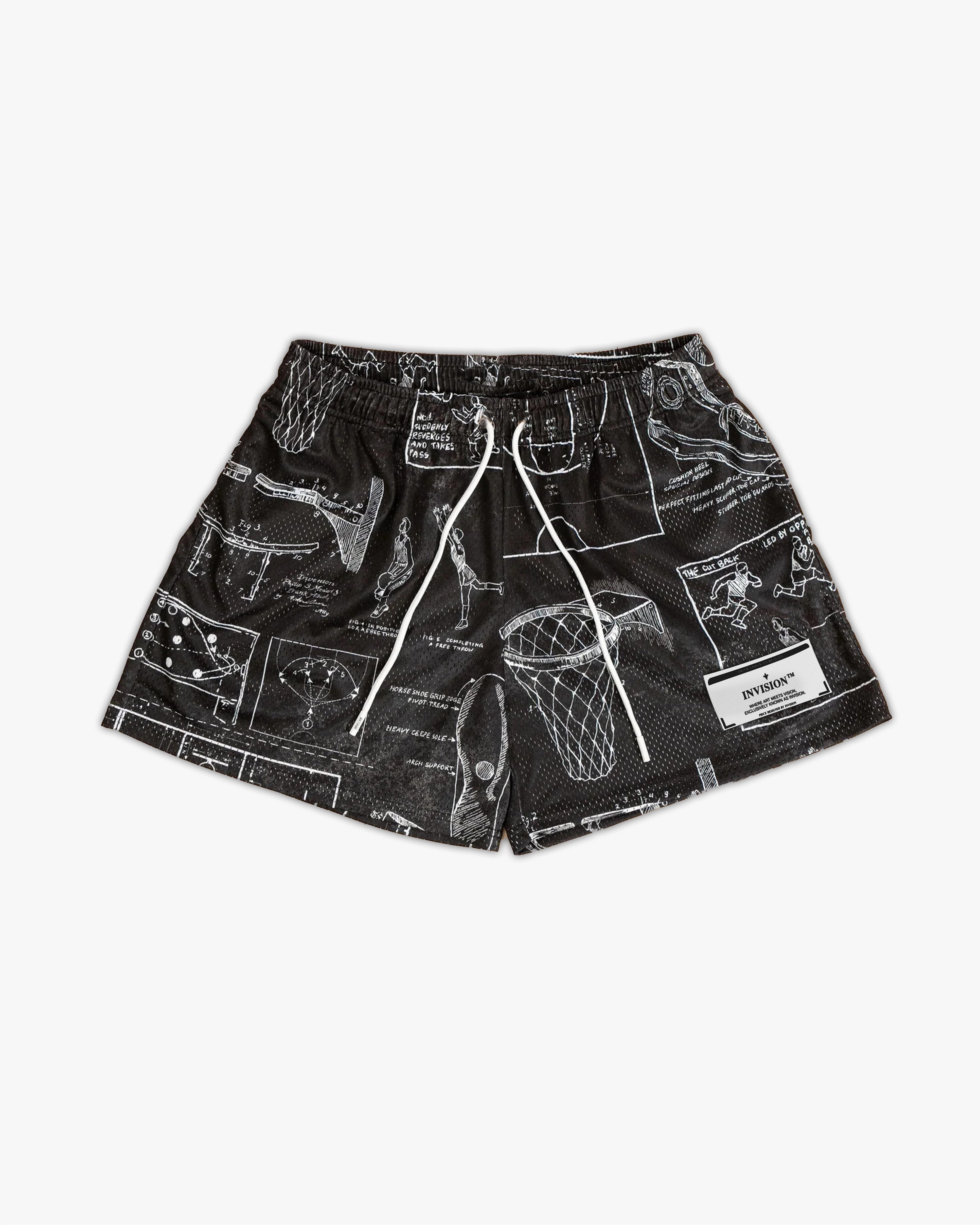 מכנסי כדורסל שחורים "HOOP"