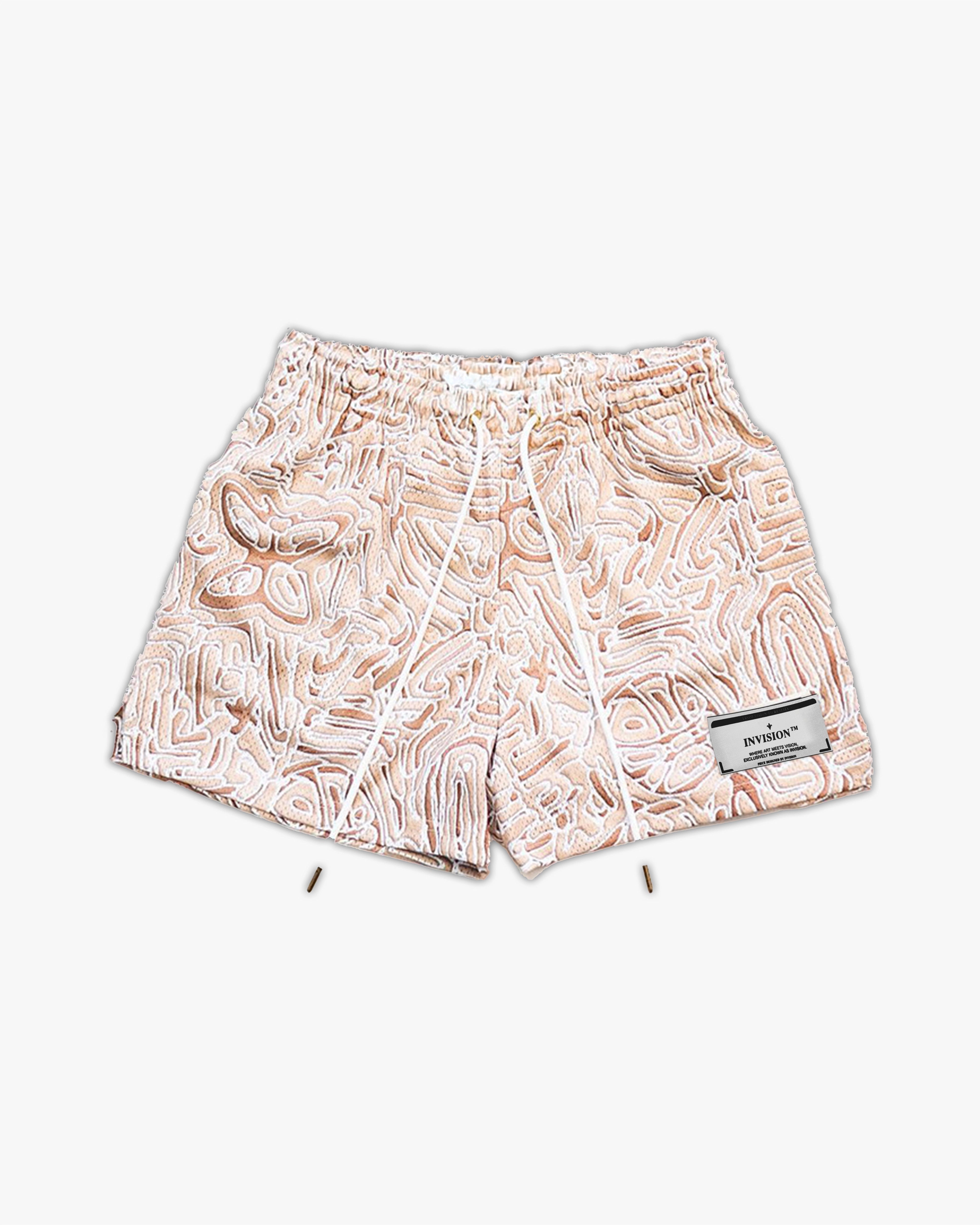 מכנסיים קצרים בקרם "PAINT"