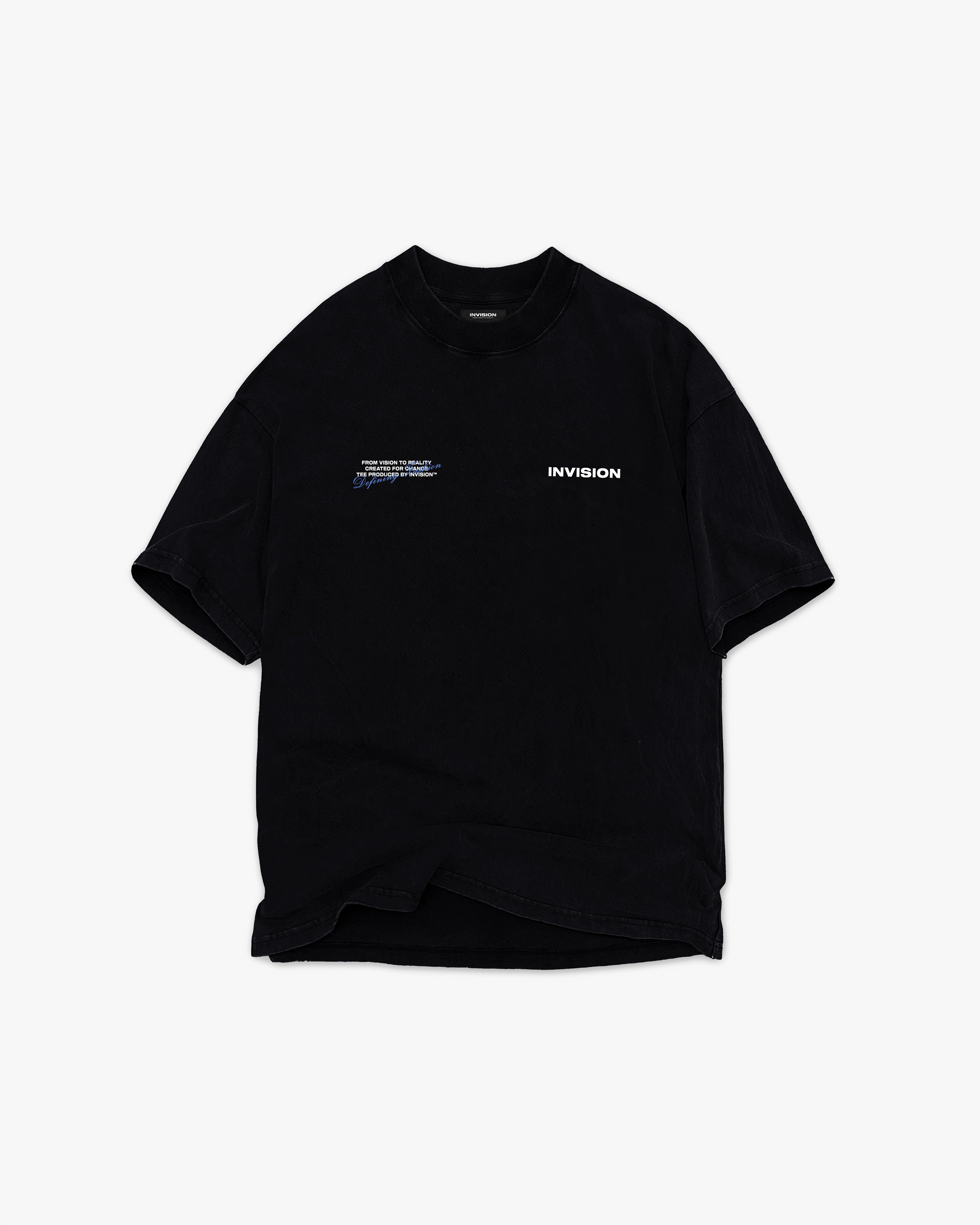 חולצת לוגו אוברסייז שחורה "LOGO"