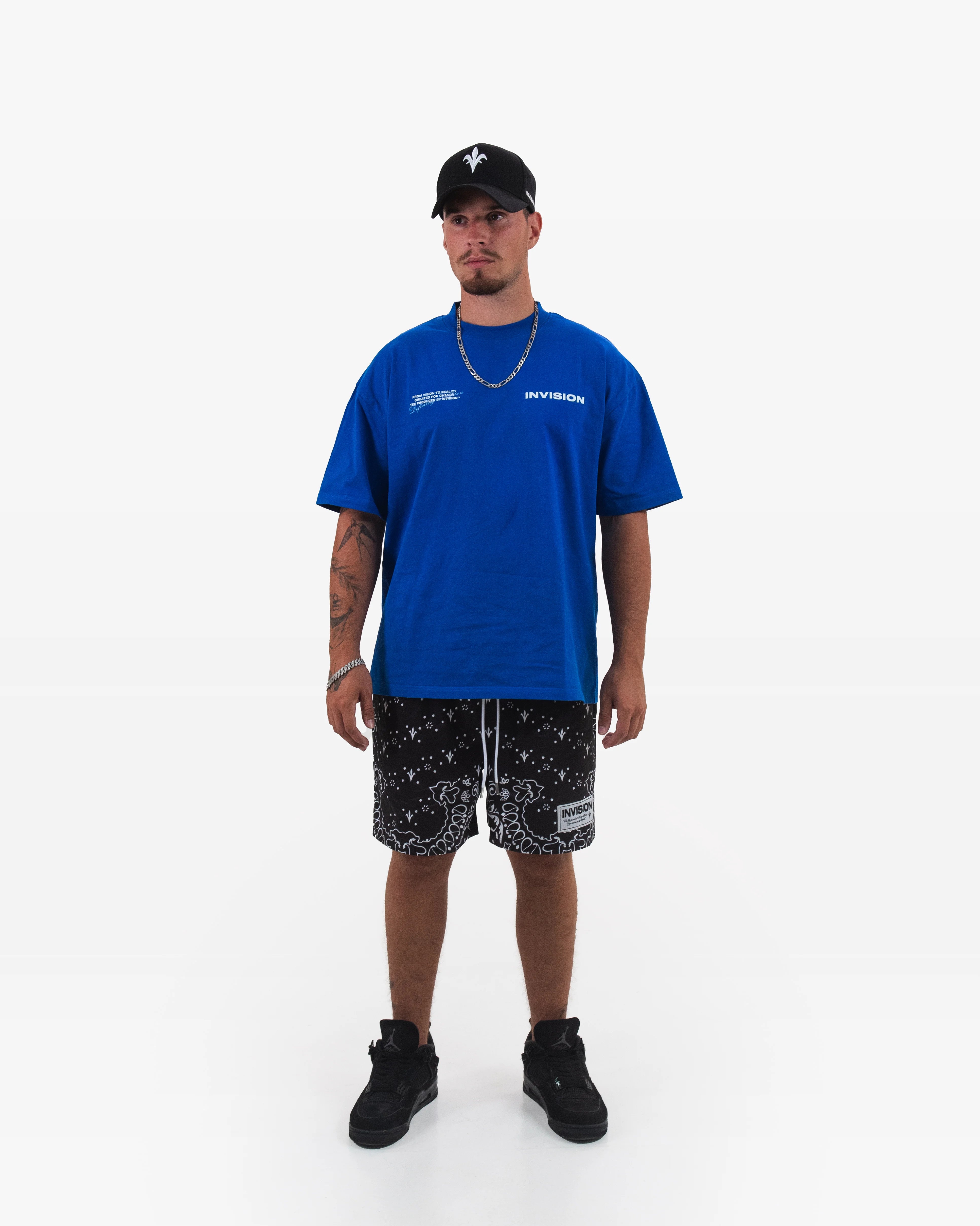 מכנסי בנדנה שחורים "LAGOON"