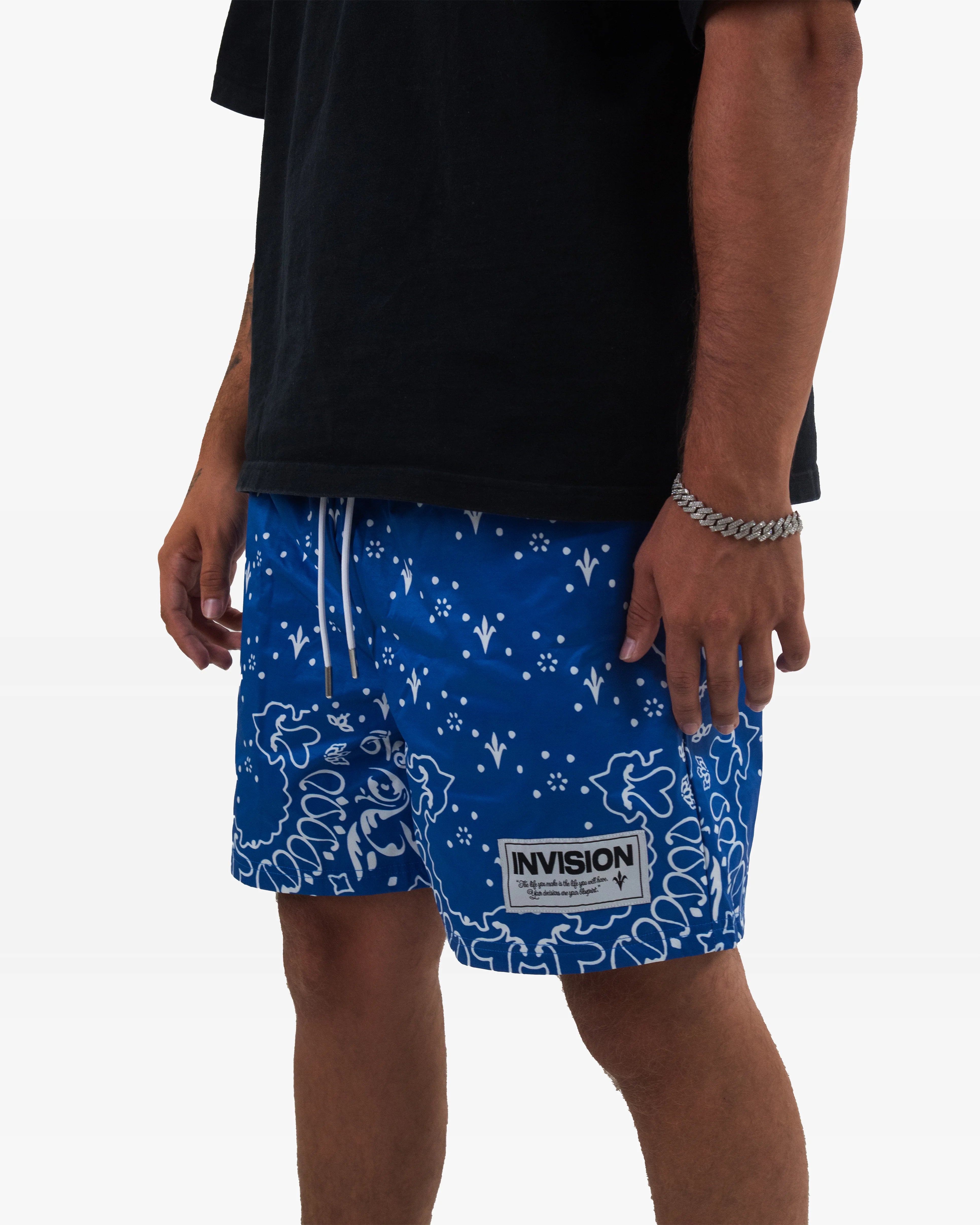 מכנסי בנדנה כחולים "LAGOON"