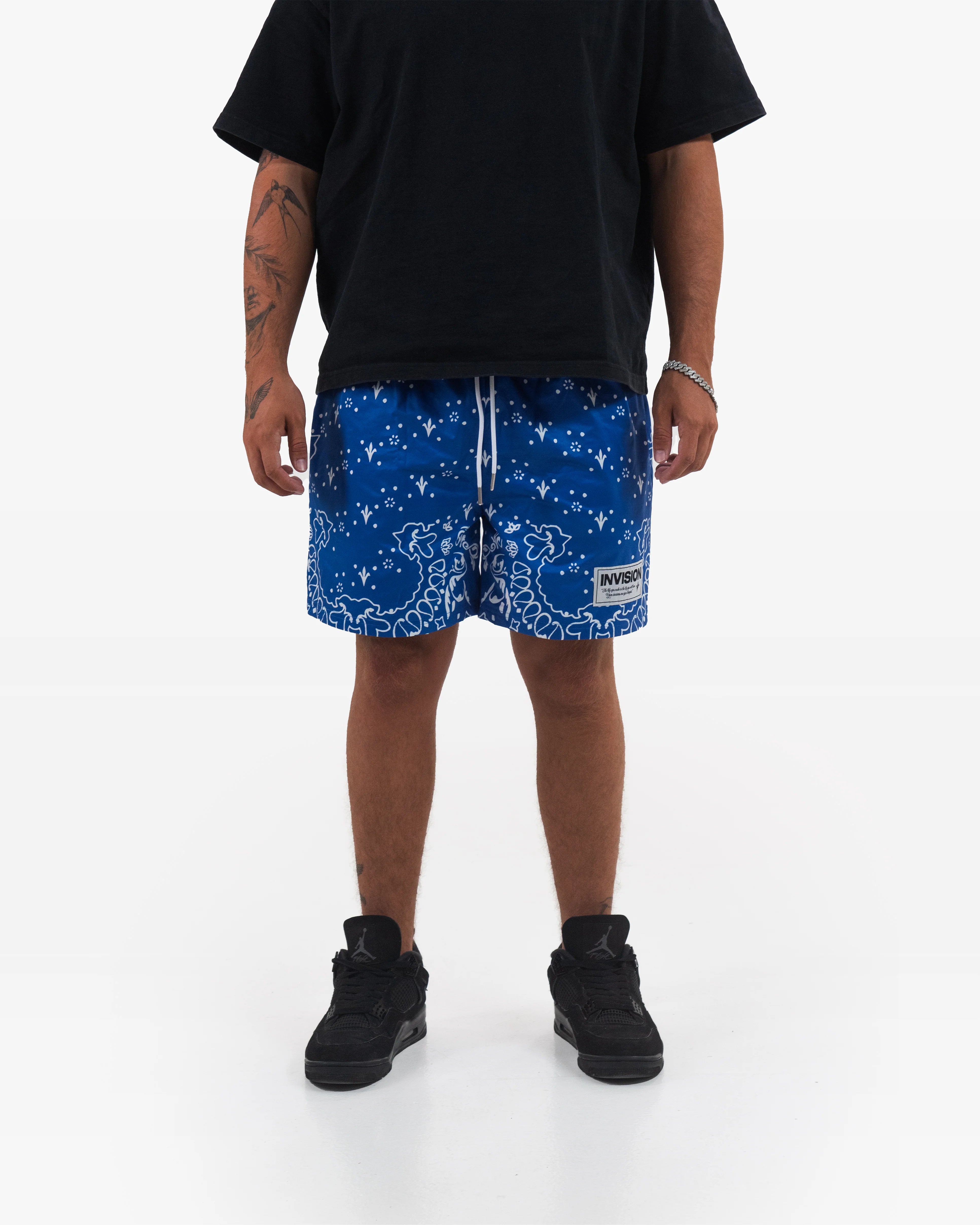 מכנסי בנדנה כחולים "LAGOON"