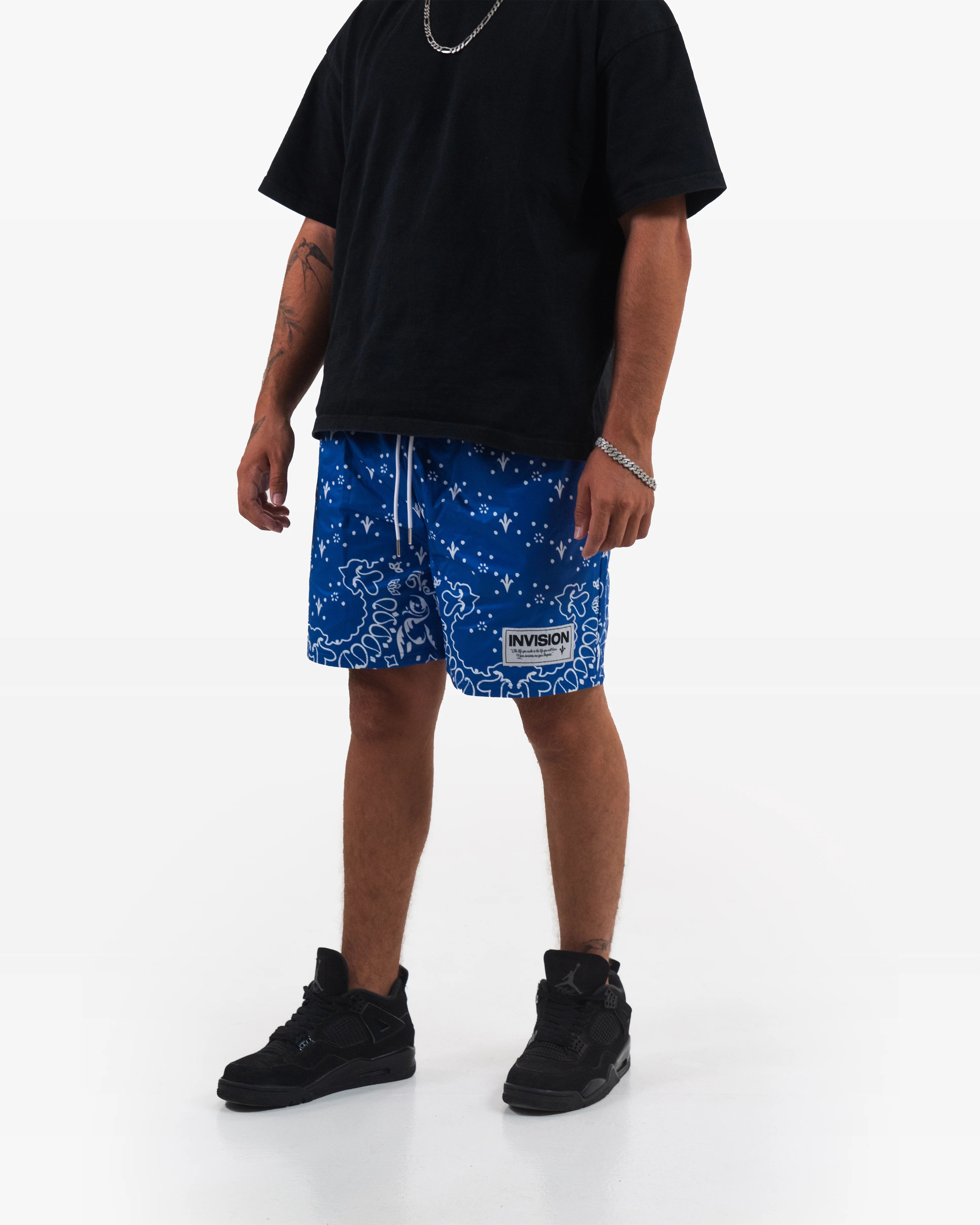 מכנסי בנדנה כחולים "LAGOON"