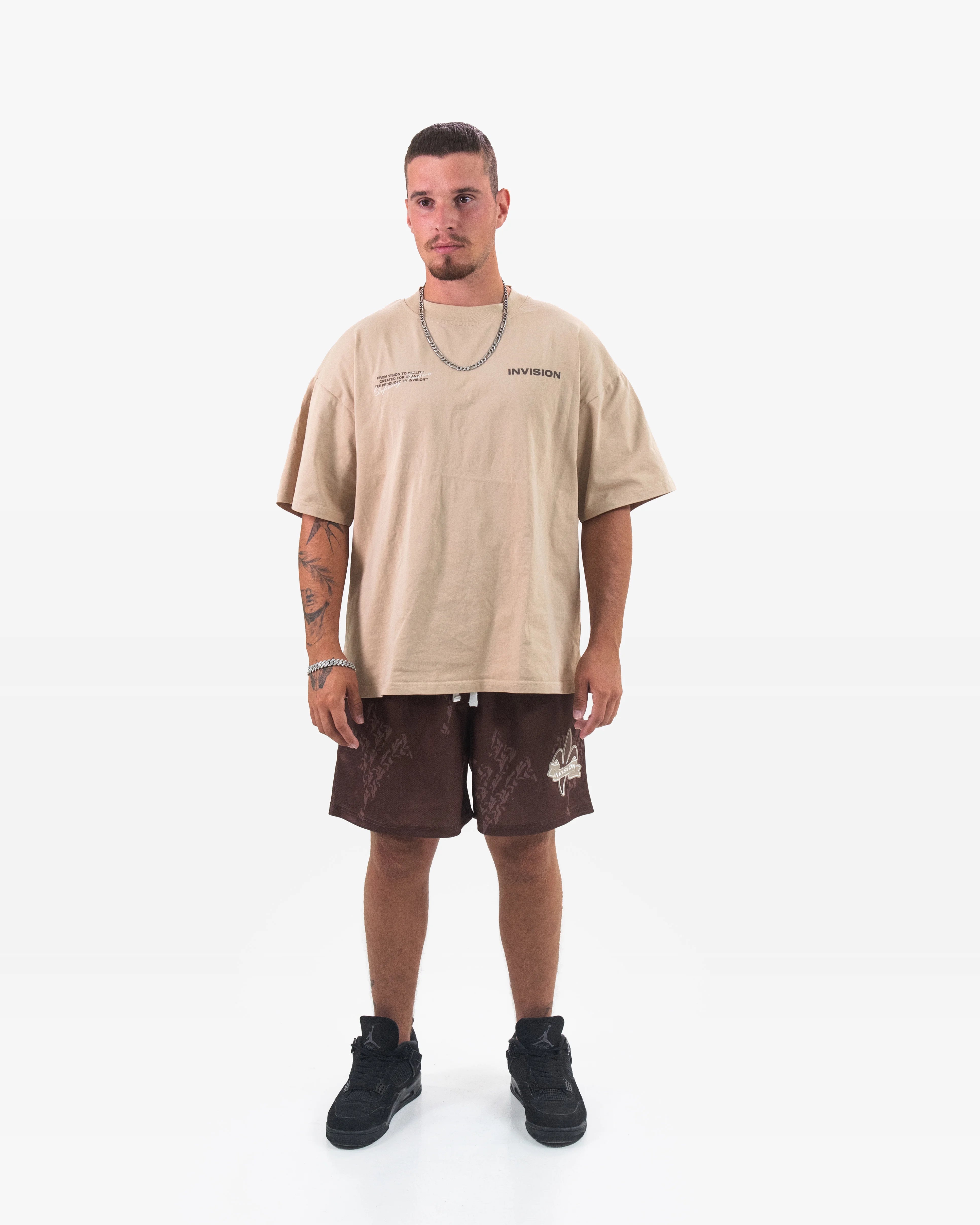 מכנסיים חומים קצרים "SHADES"