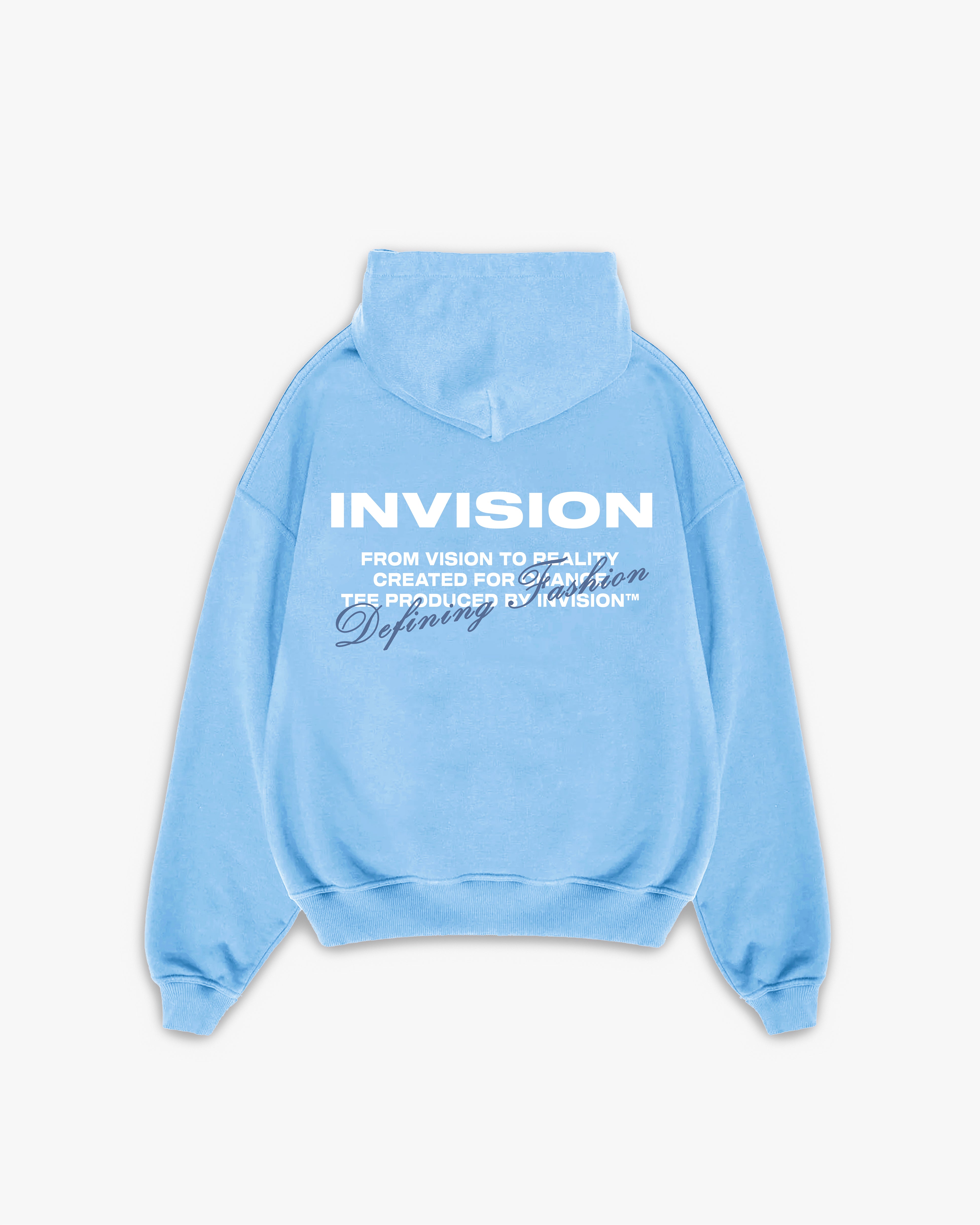 קפוצ'ון לוגו אוברסייז תכלת "LOGO"