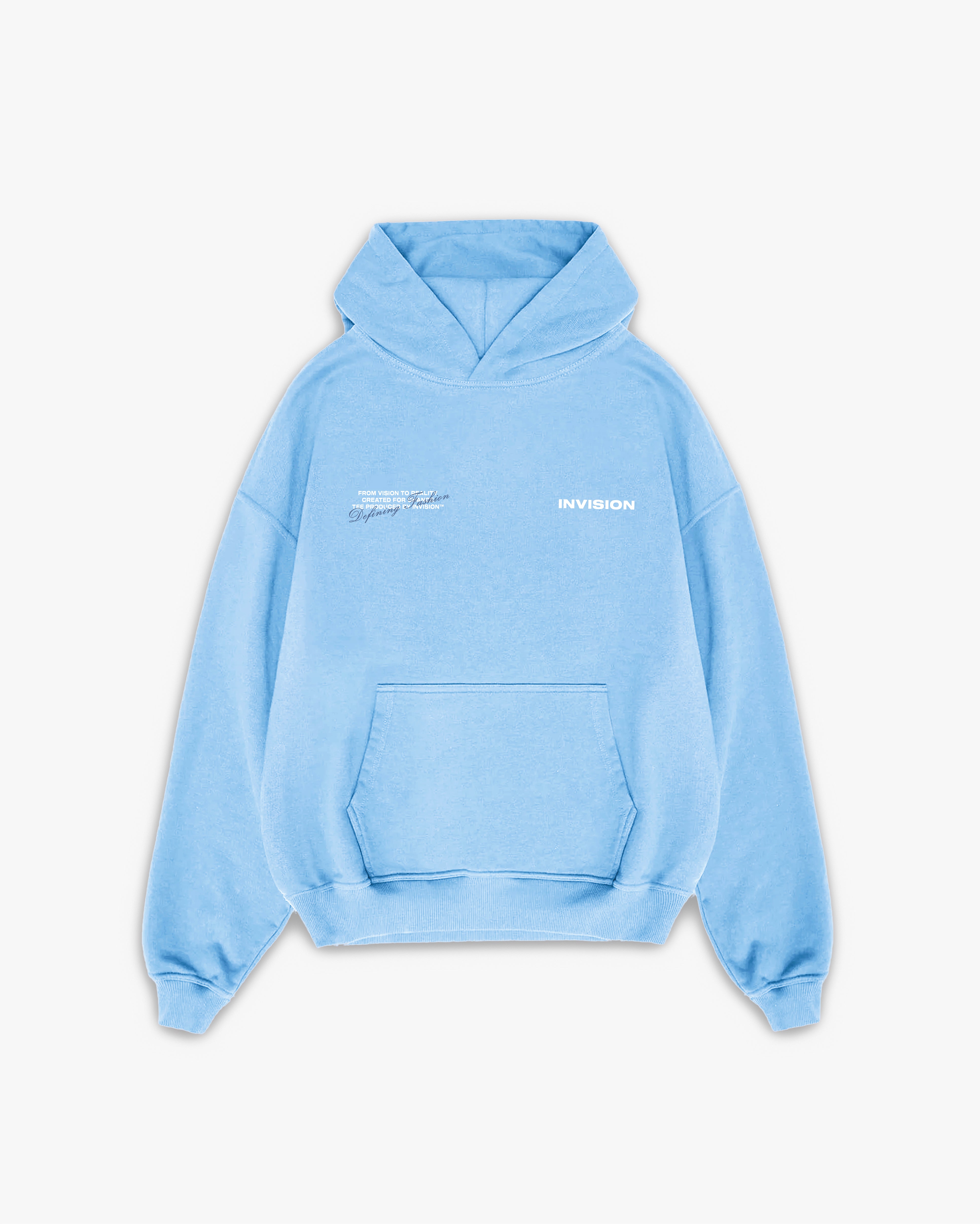 קפוצ'ון לוגו אוברסייז תכלת "LOGO"