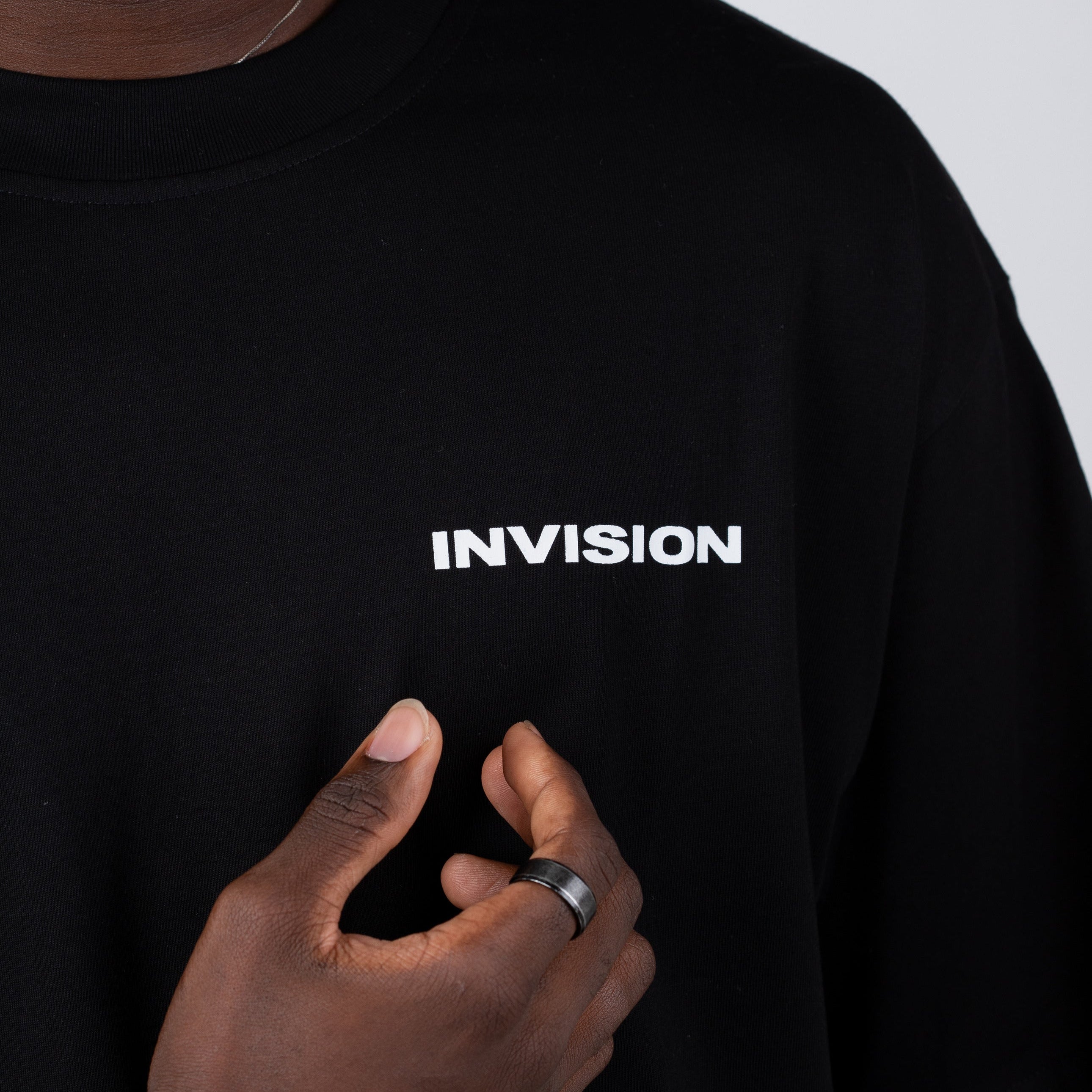 BLACK LOGO SHIRT - INVISION