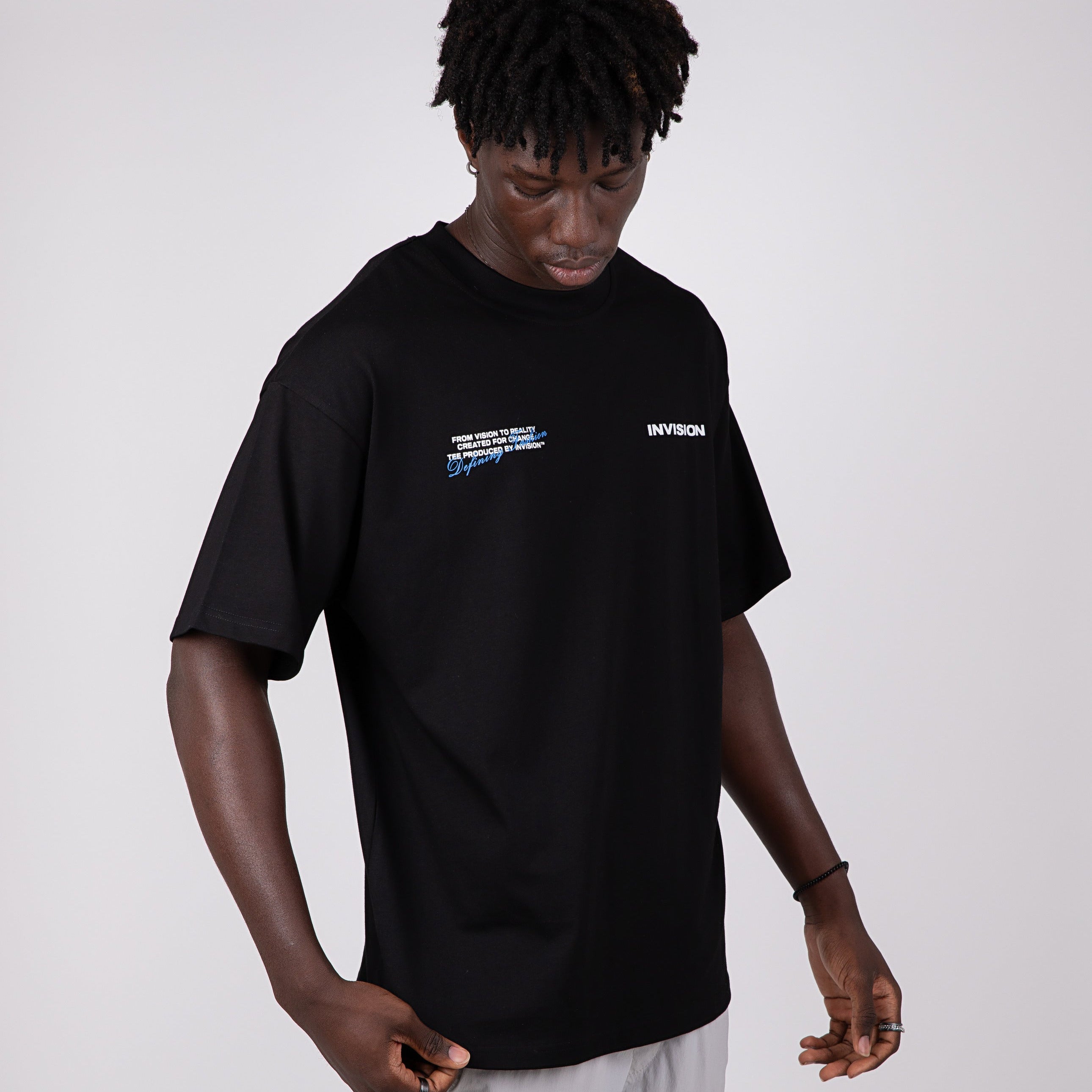 BLACK LOGO SHIRT - INVISION