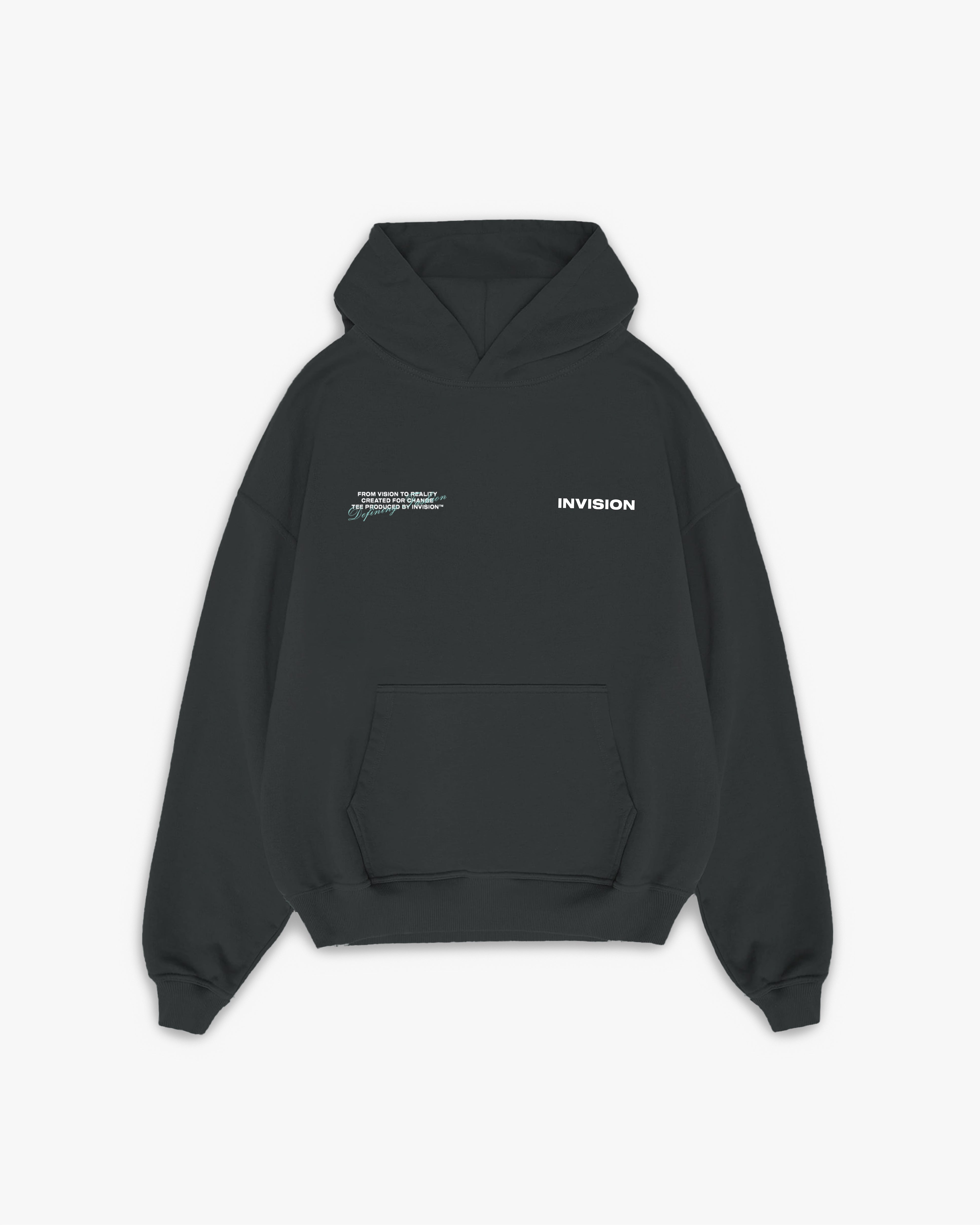 קפוצ'ון לוגו אוברסייז אפור כהה "LOGO"