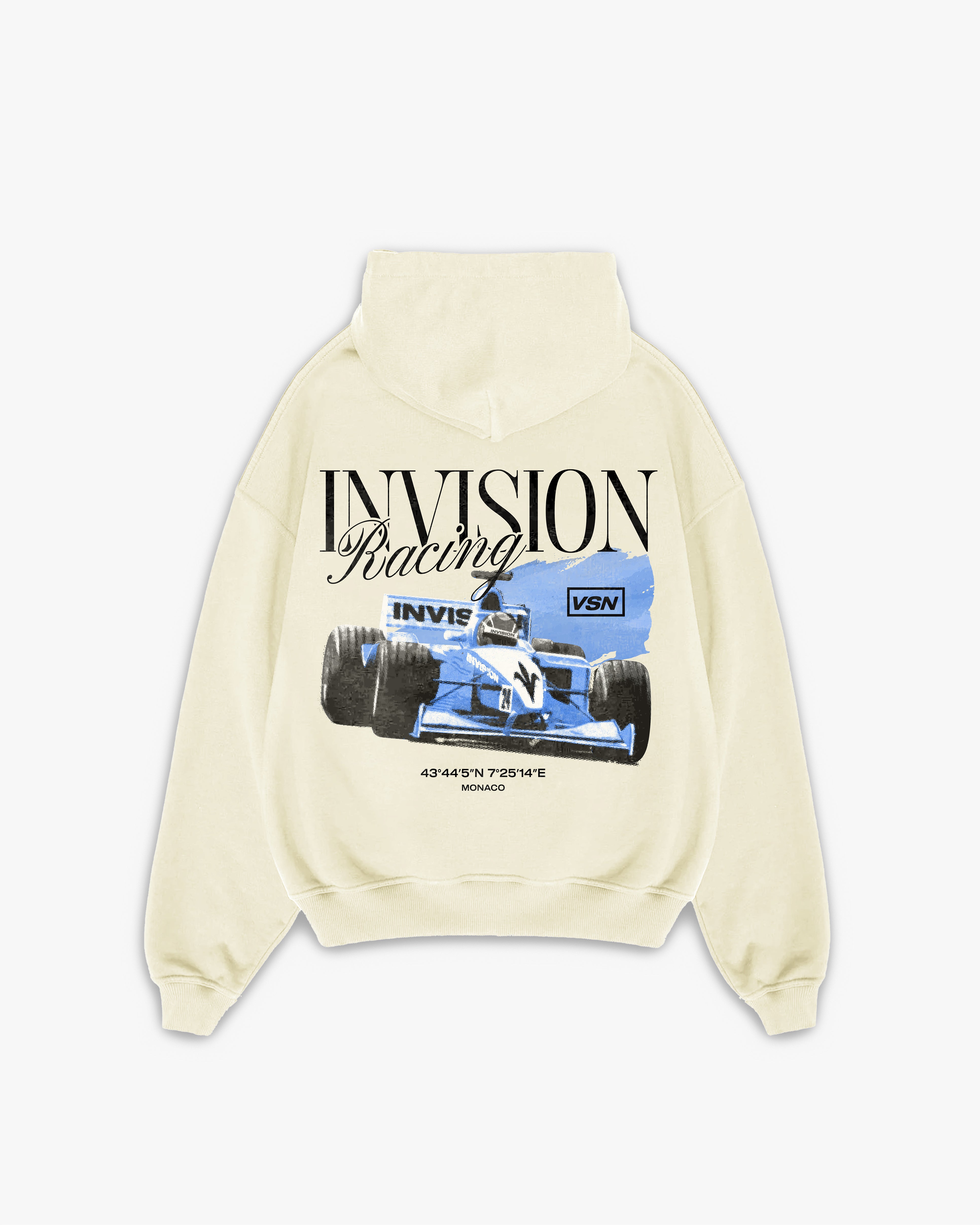 קפוצ'ון אוברסייז פורמולה בצבע קרם "F1"