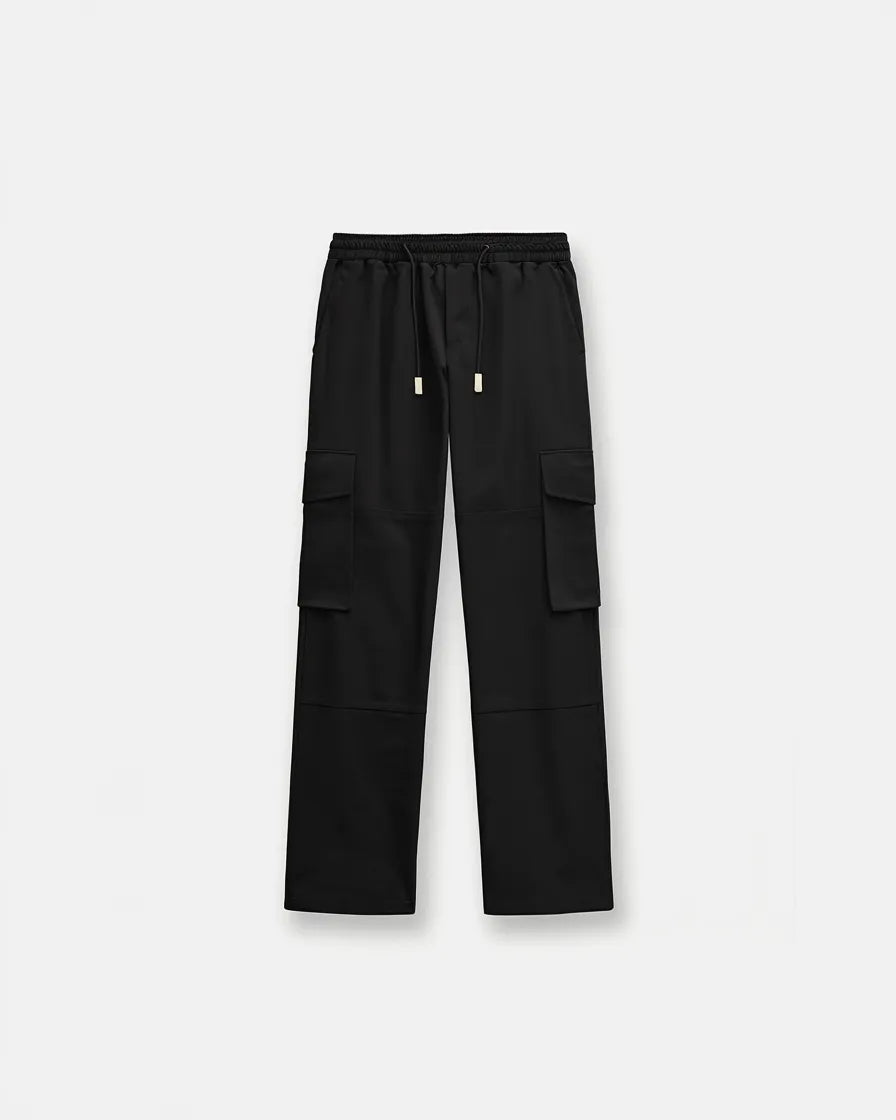 מכנס דגמח שחור "CARGO"