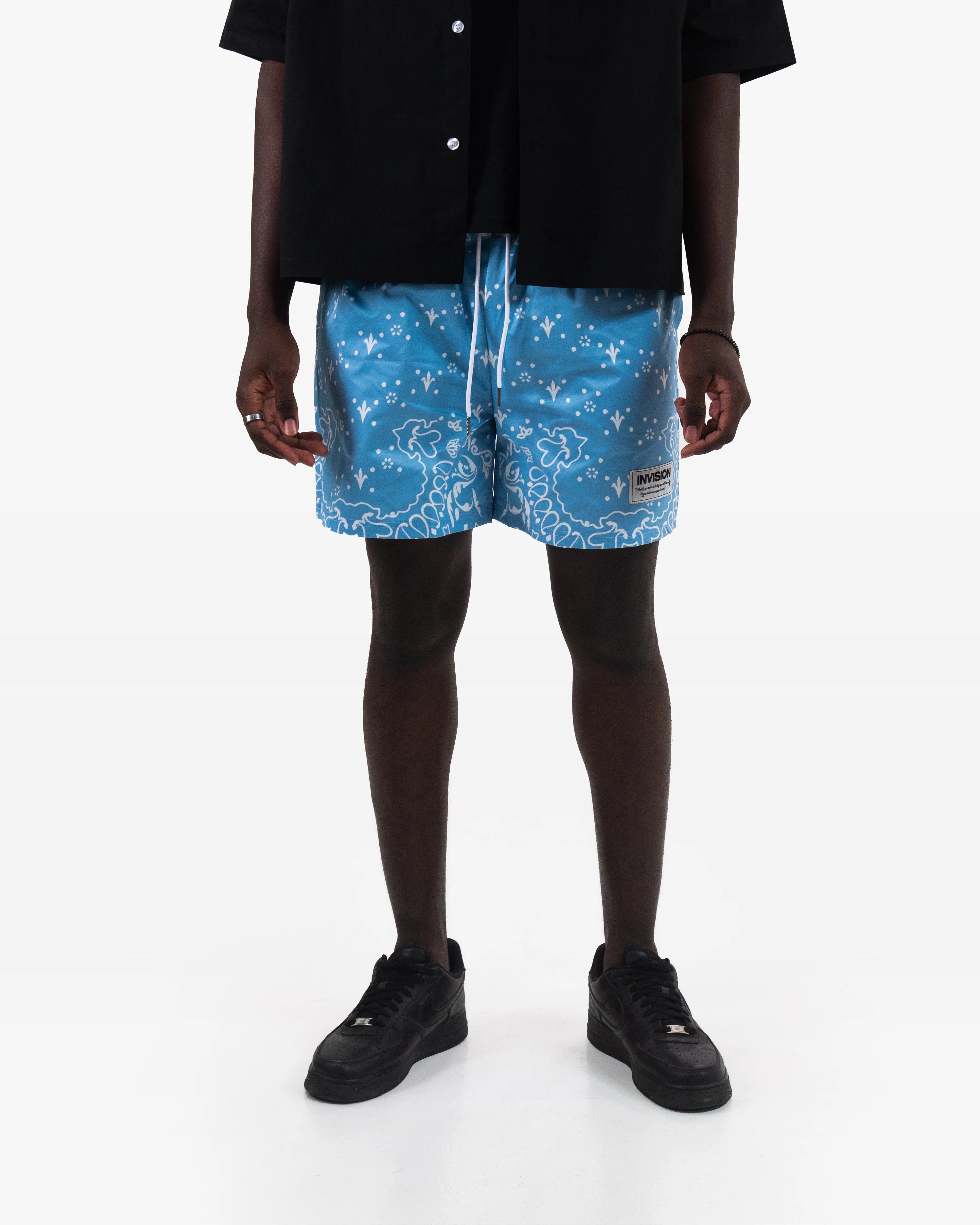 מכנסי בנדנה בתכלת "LAGOON"