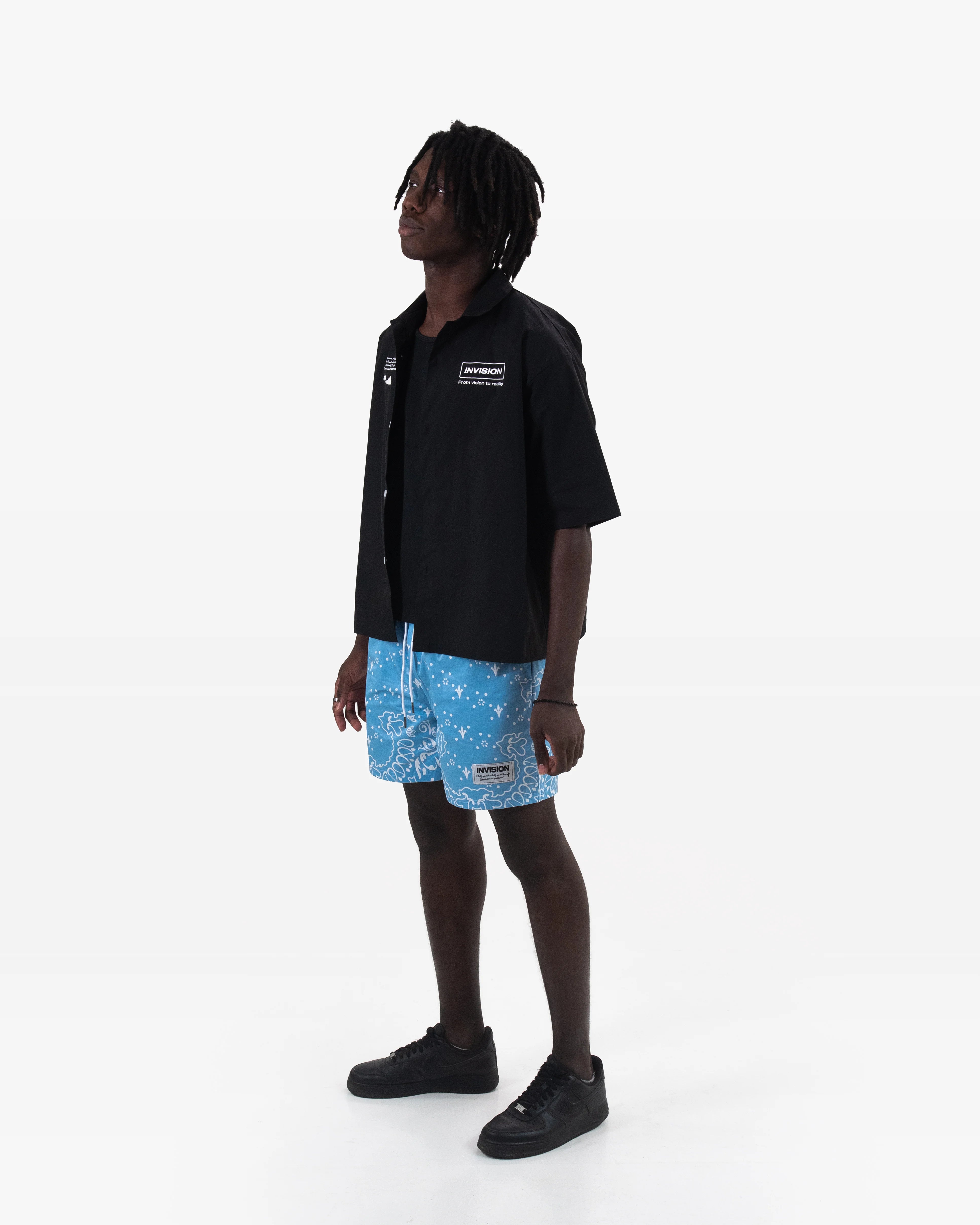 מכנסי בנדנה בתכלת "LAGOON"