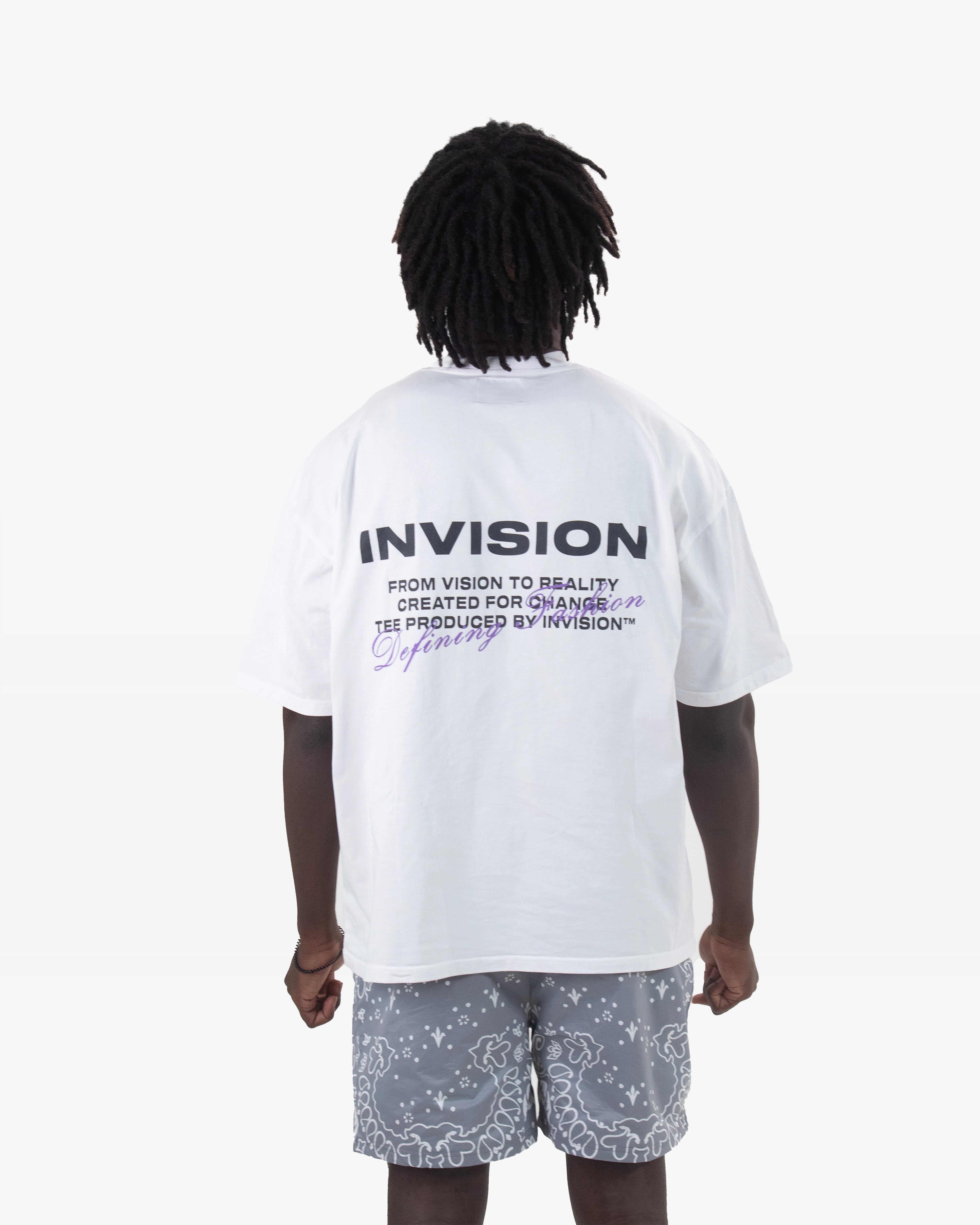 חולצת לוגו אוברסייז לבנה "LOGO"