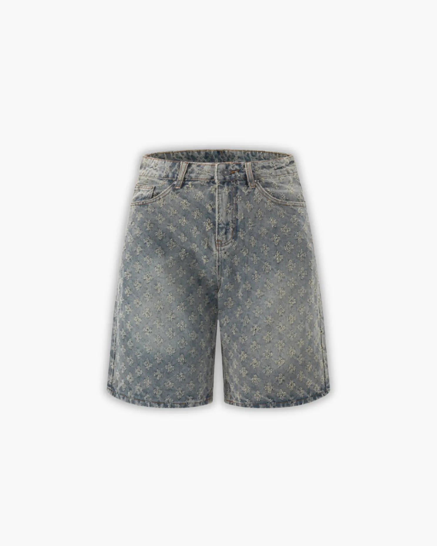 ג׳ינס כוכבים קצר בכחול "CARVED"