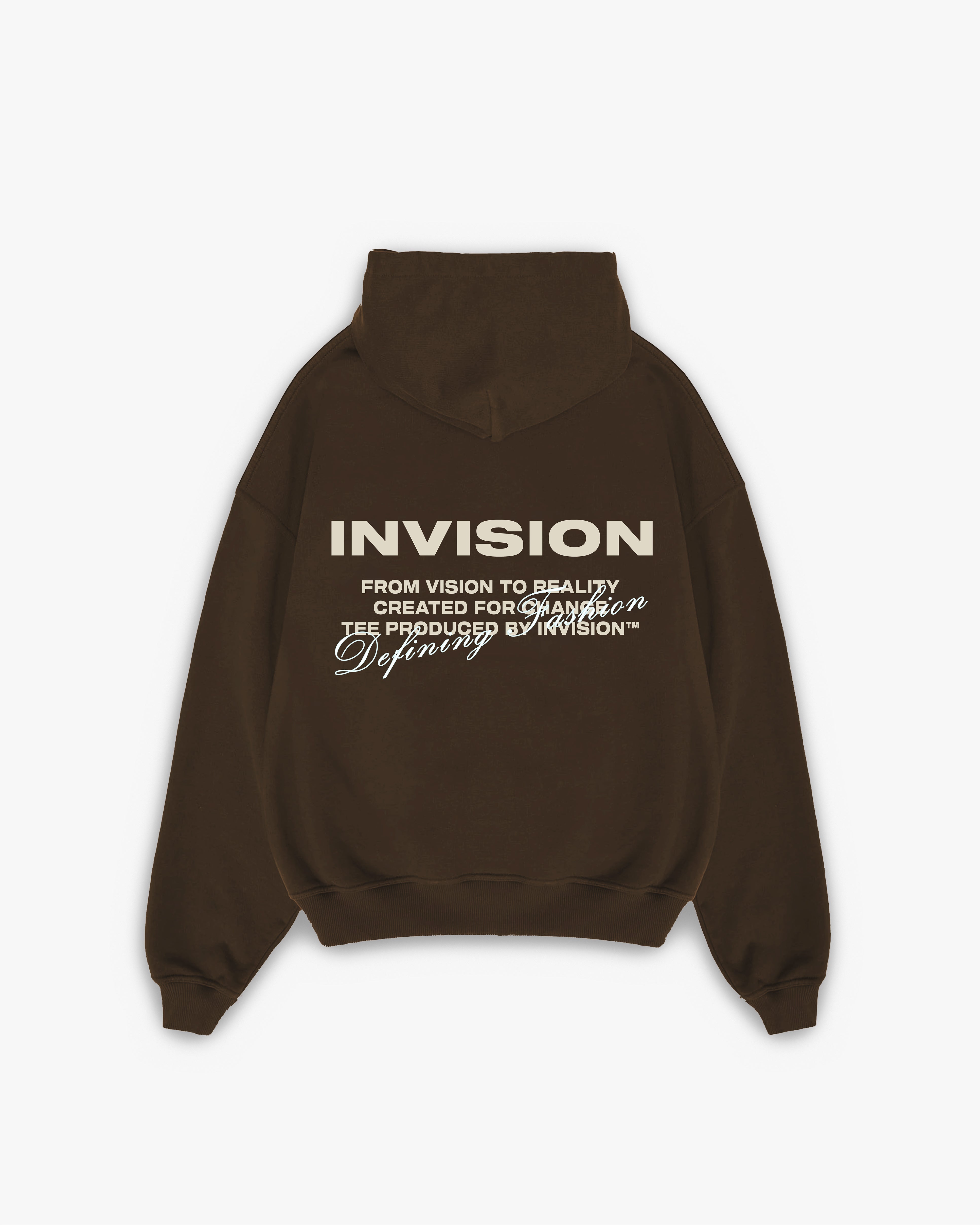 קפוצ'ון לוגו אוברסייז חום "LOGO"