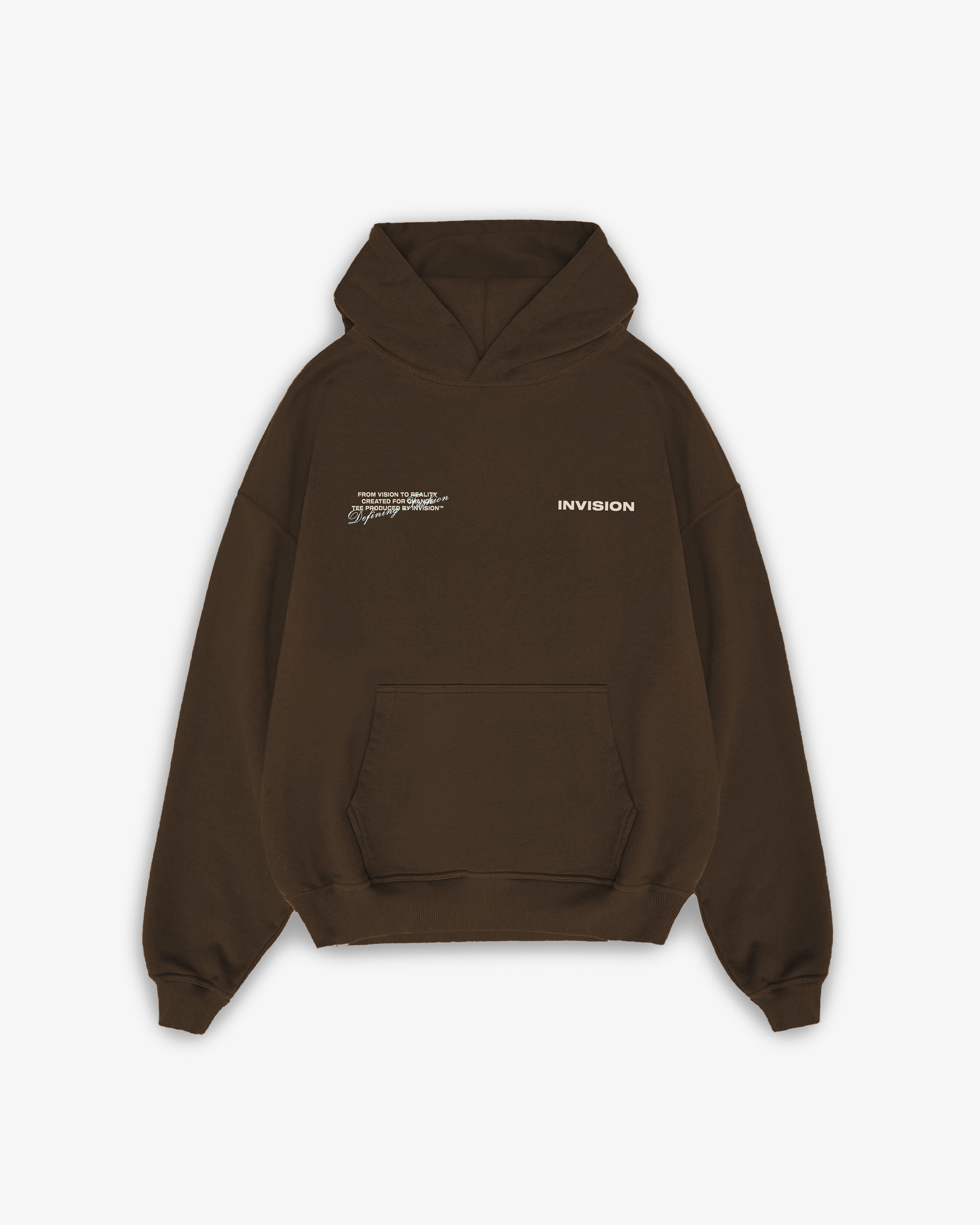 קפוצ'ון לוגו אוברסייז חום "LOGO"