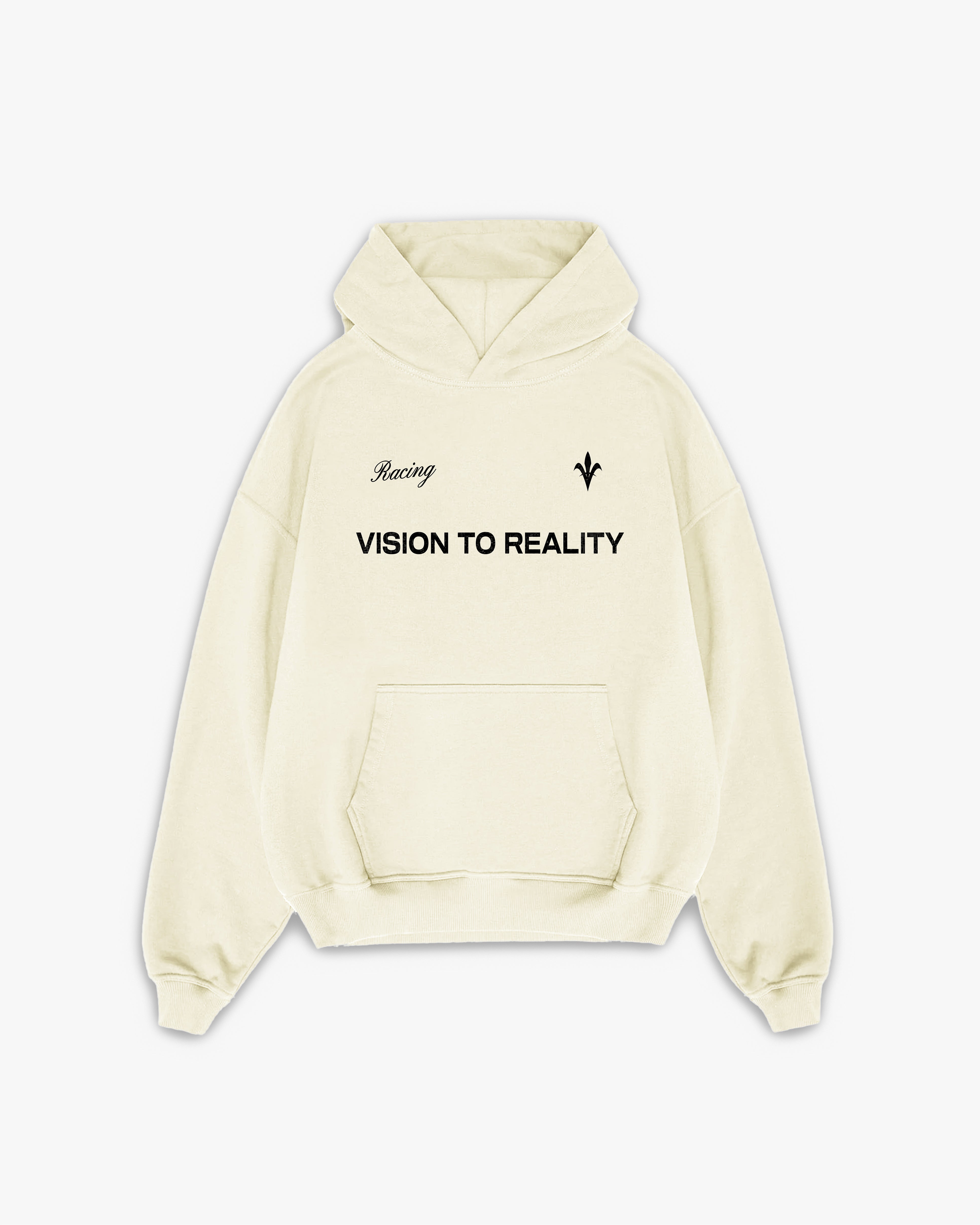 קפוצ'ון אוברסייז פורמולה בצבע קרם "F1"