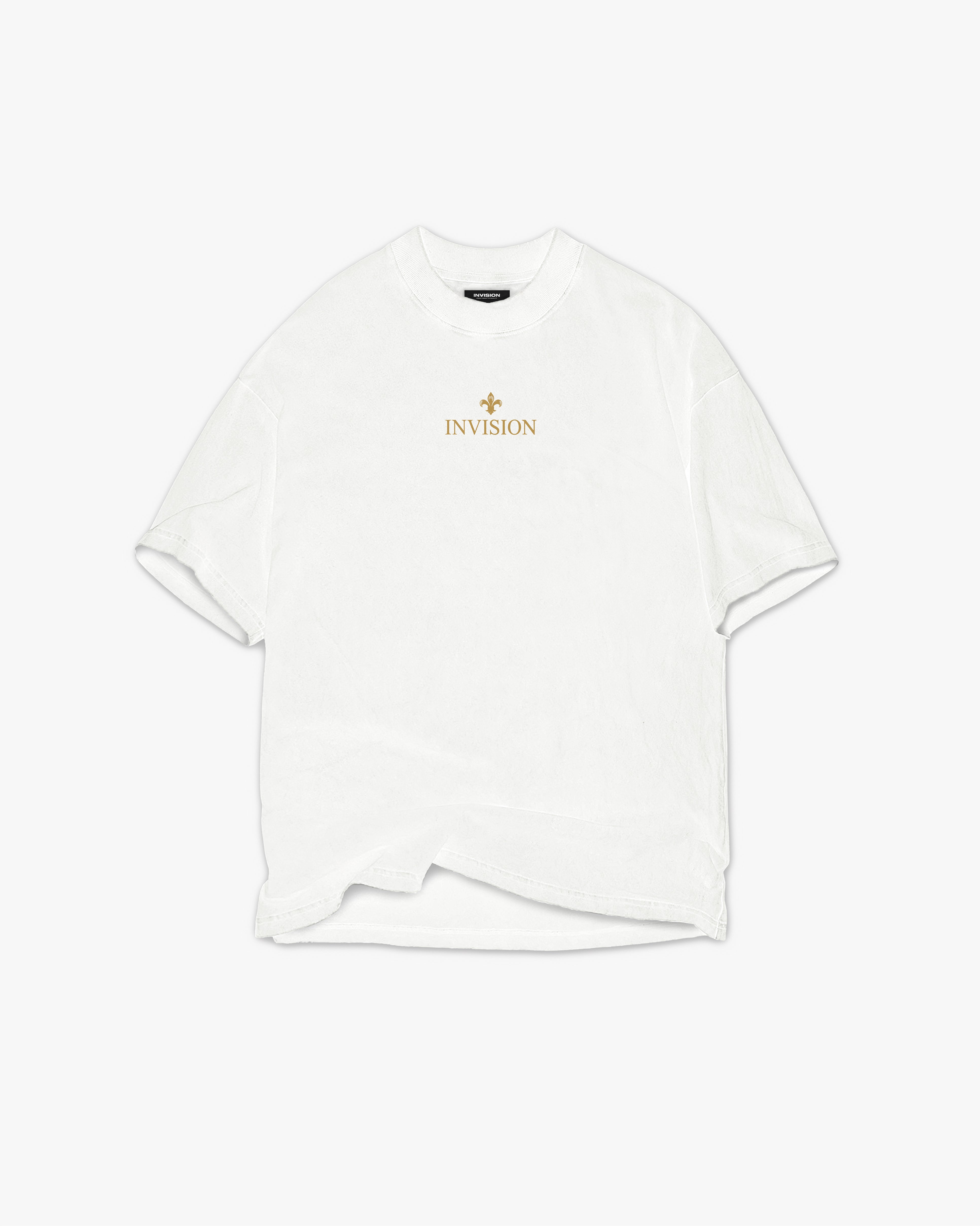 חולצת אוברסייז לבנה בעיצוב גרפי "BONDS"