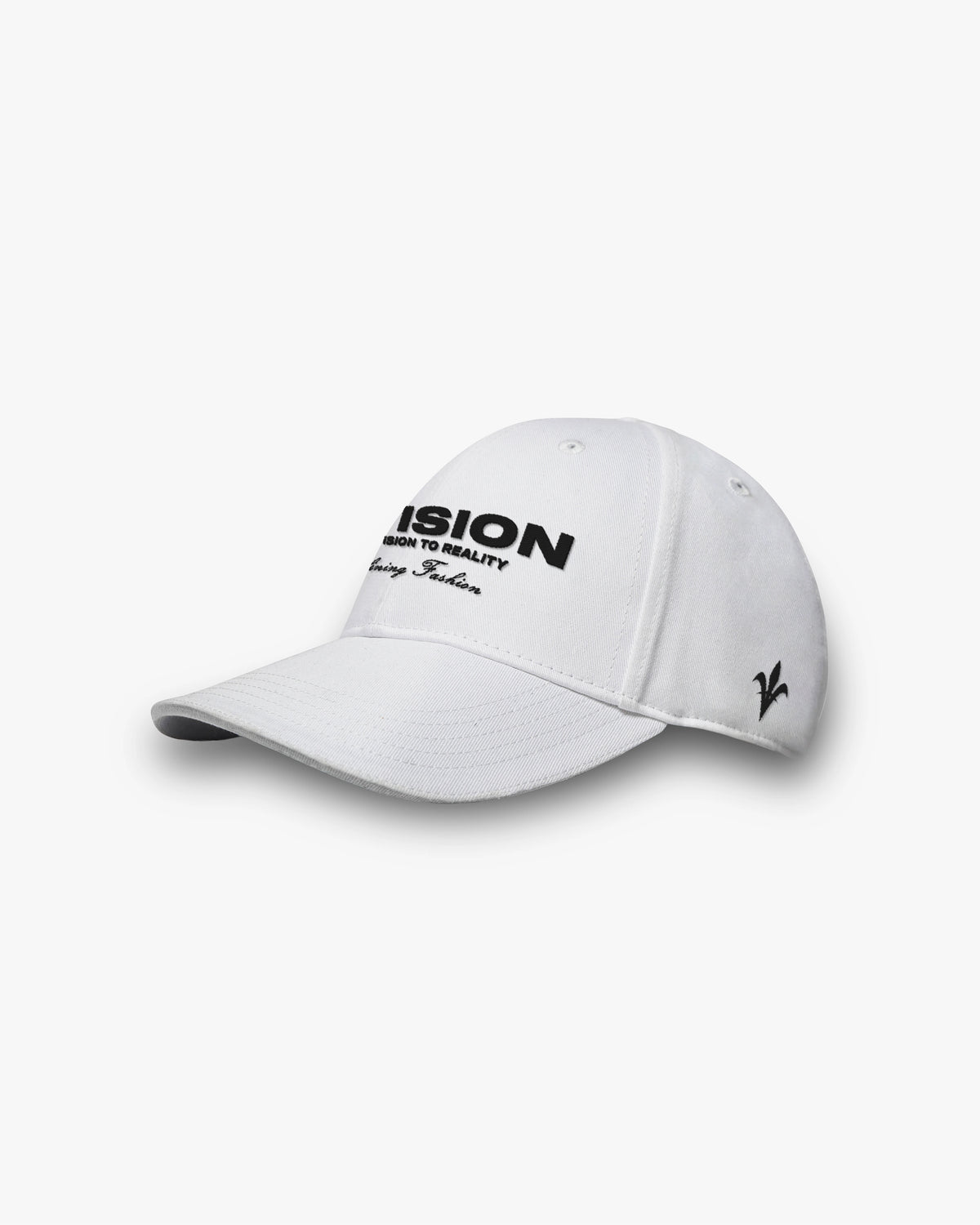 כובע לבן עם לוגו INVISION